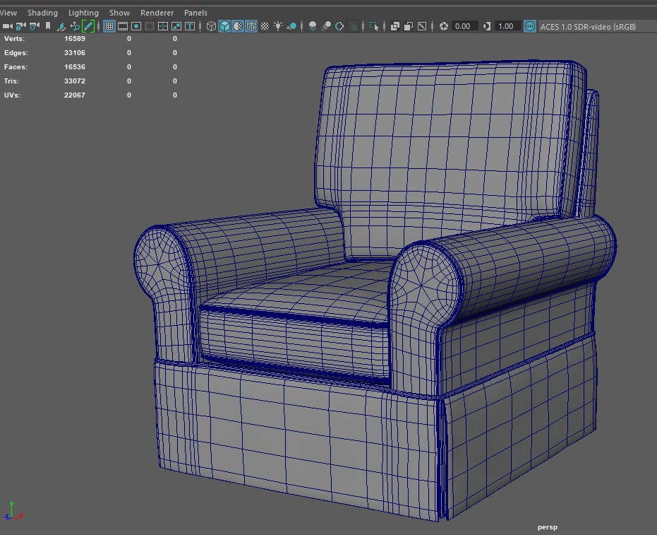 Glider Swivel Glider Upholstery Slipcover 3D model_11