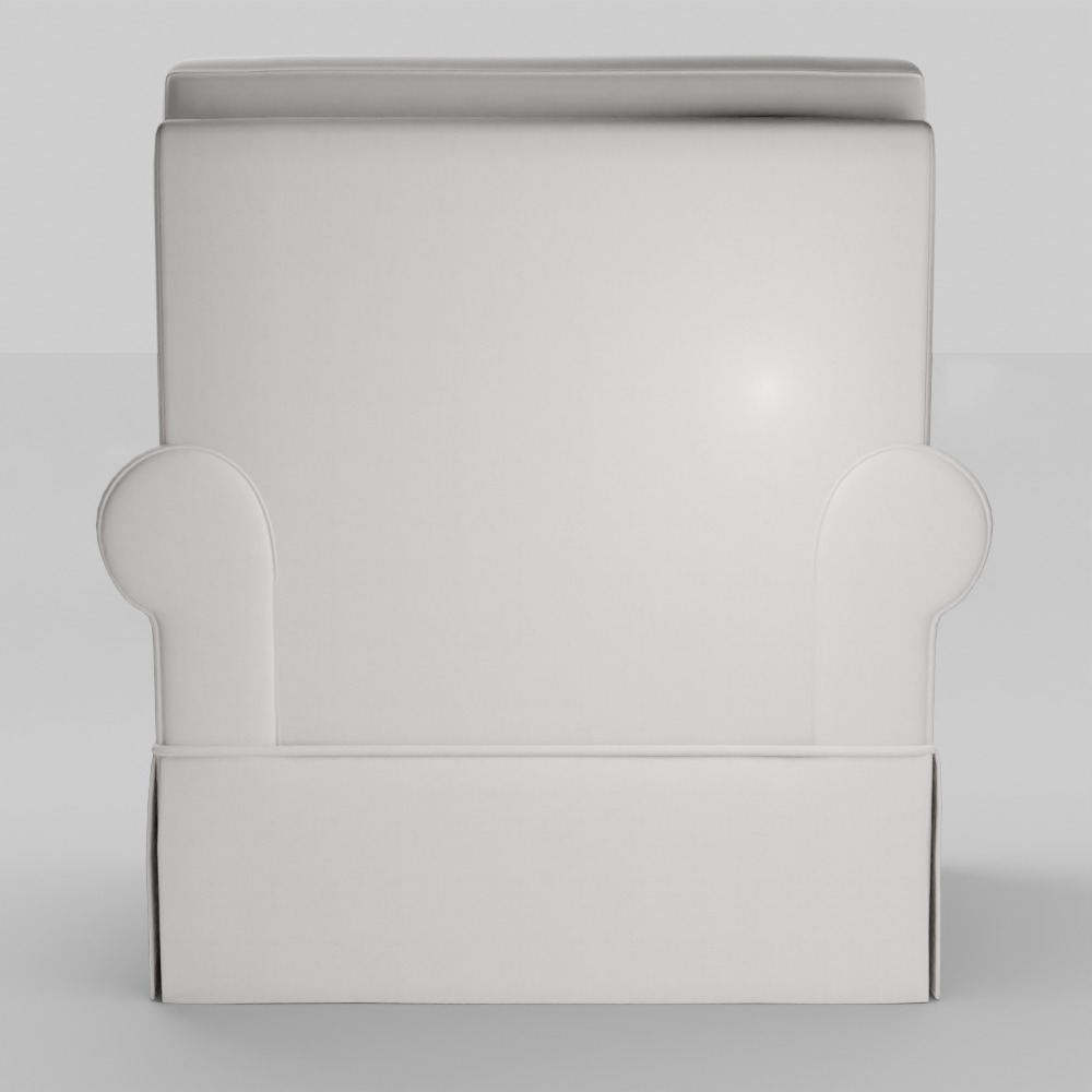 Glider Swivel Glider Upholstery Slipcover 3D model_5