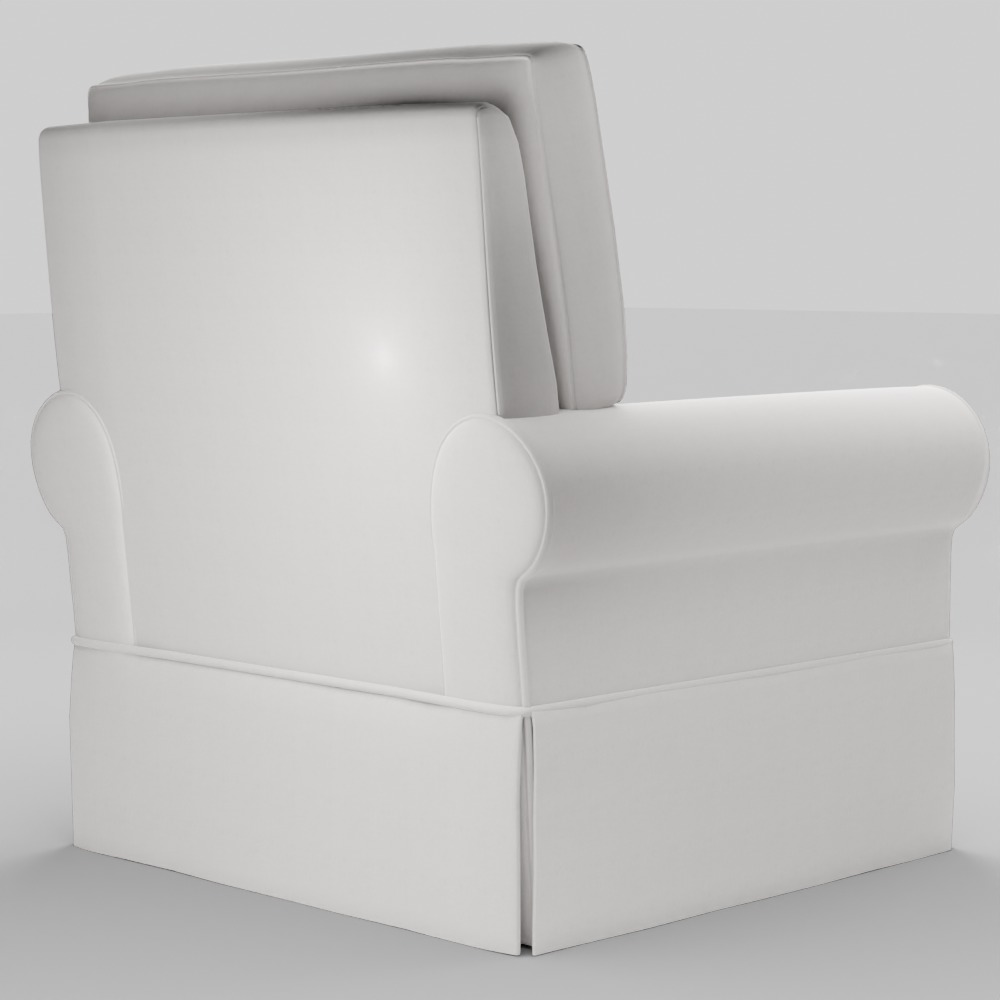Glider Swivel Glider Upholstery Slipcover 3D model_6