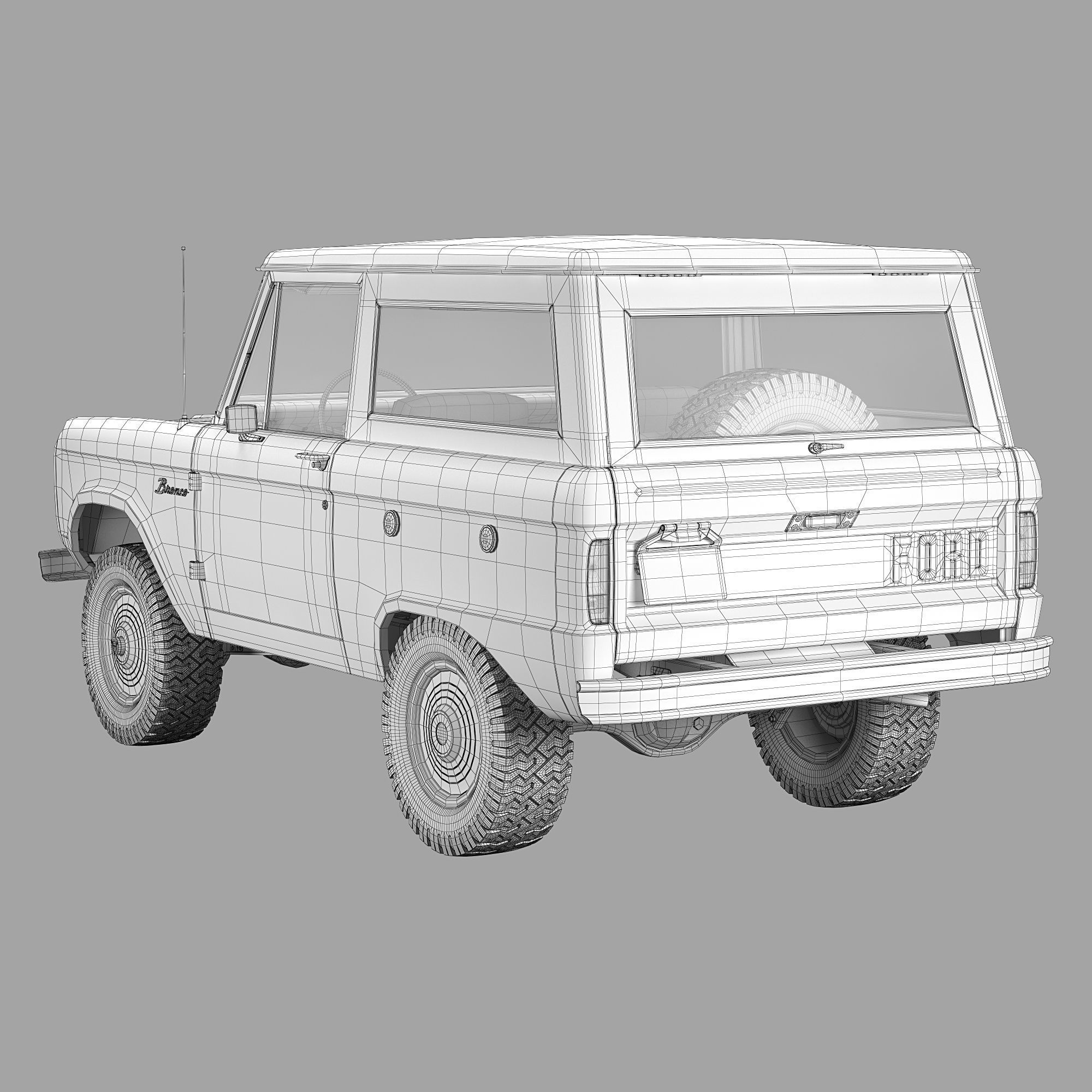 Ford bronco 1966 3D model_73