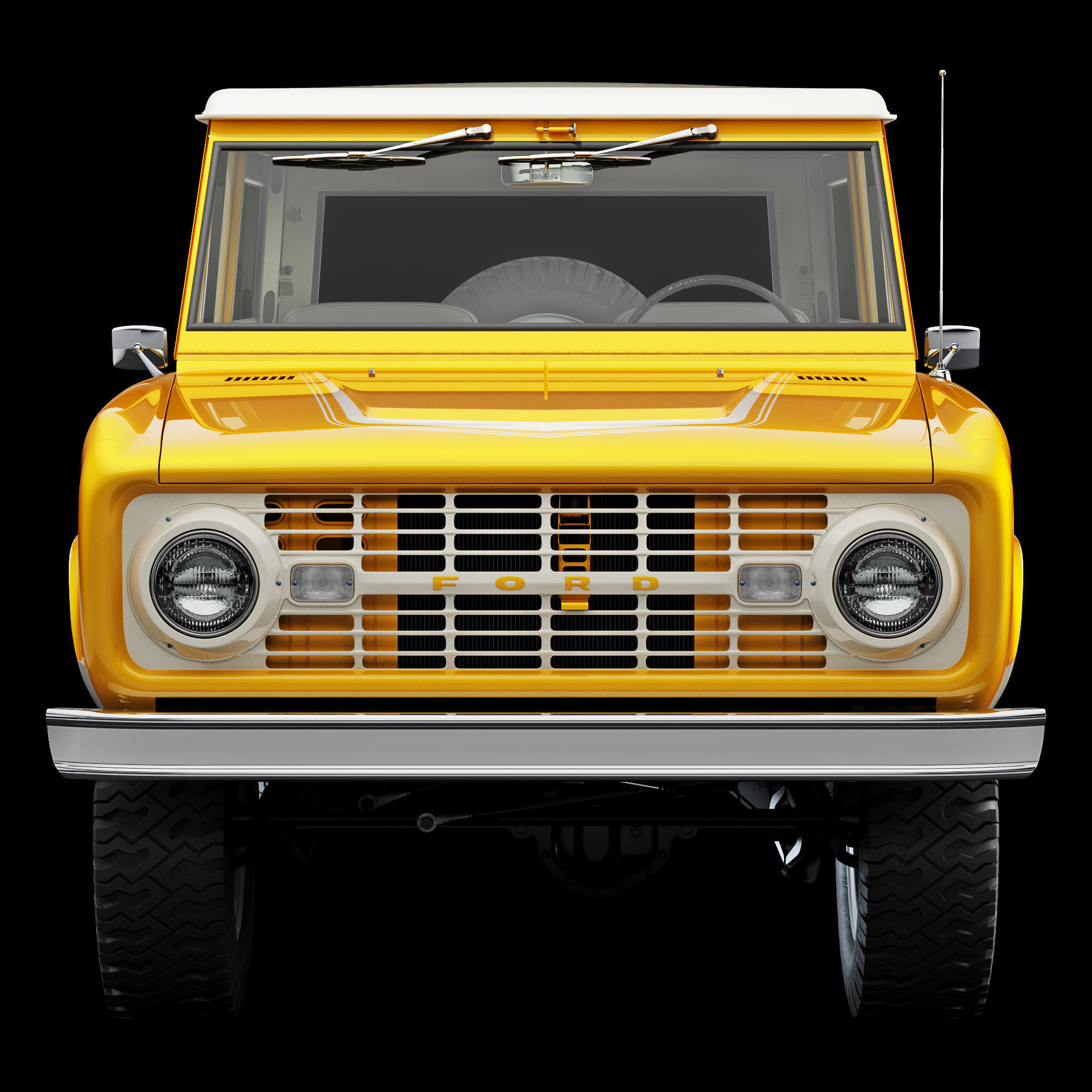 Ford bronco 1966 3D model_39