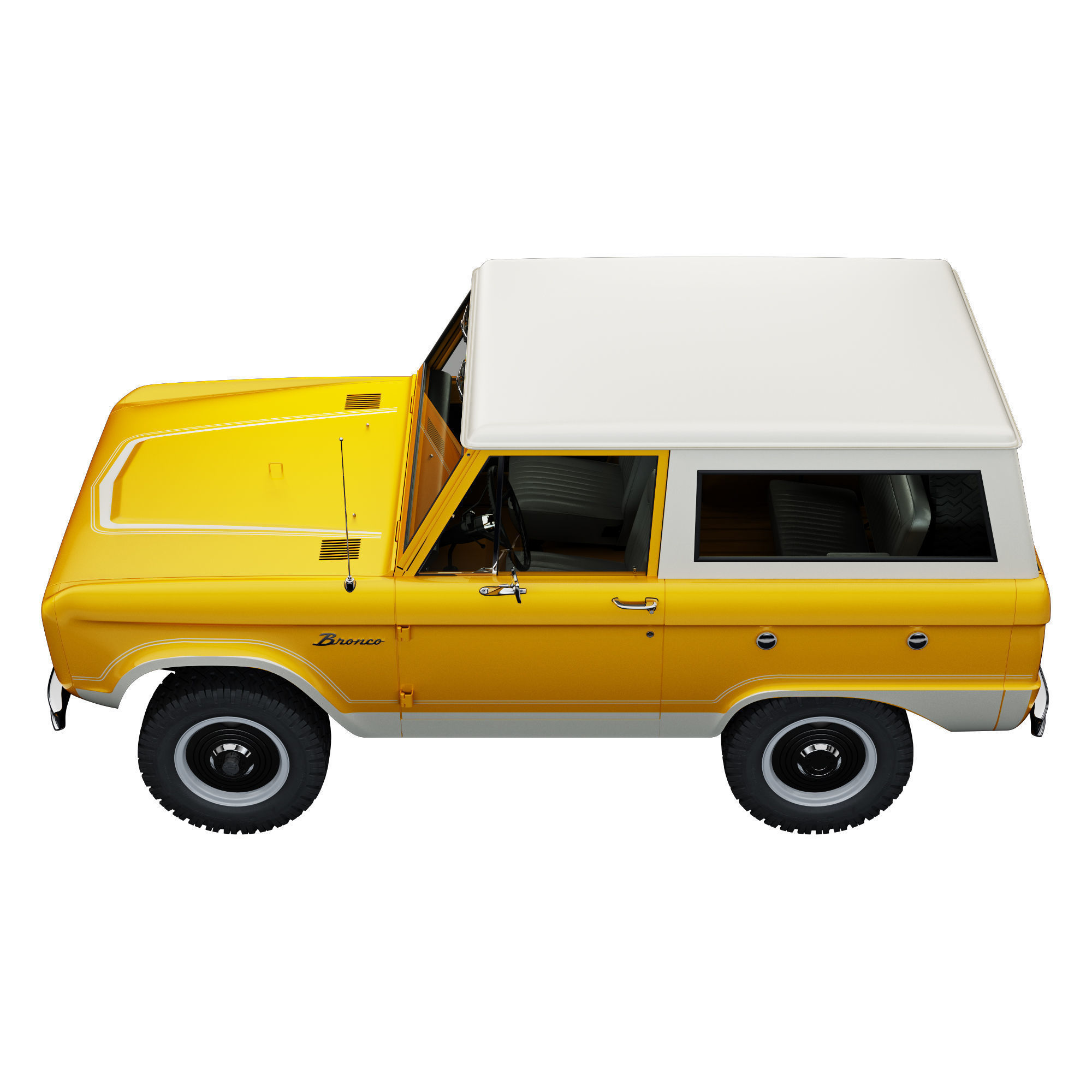 Ford bronco 1966 3D model_10