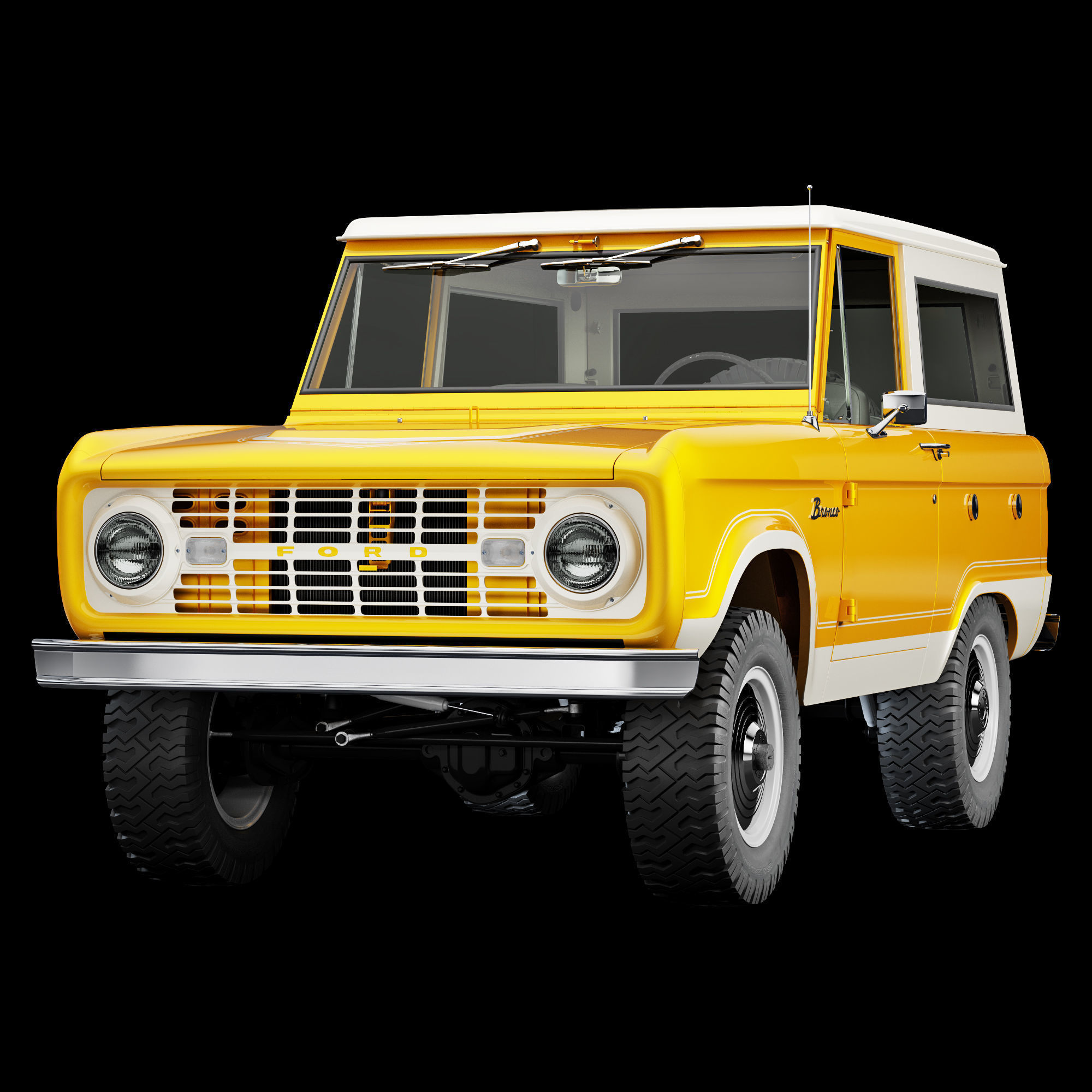 Ford bronco 1966 3D model_41
