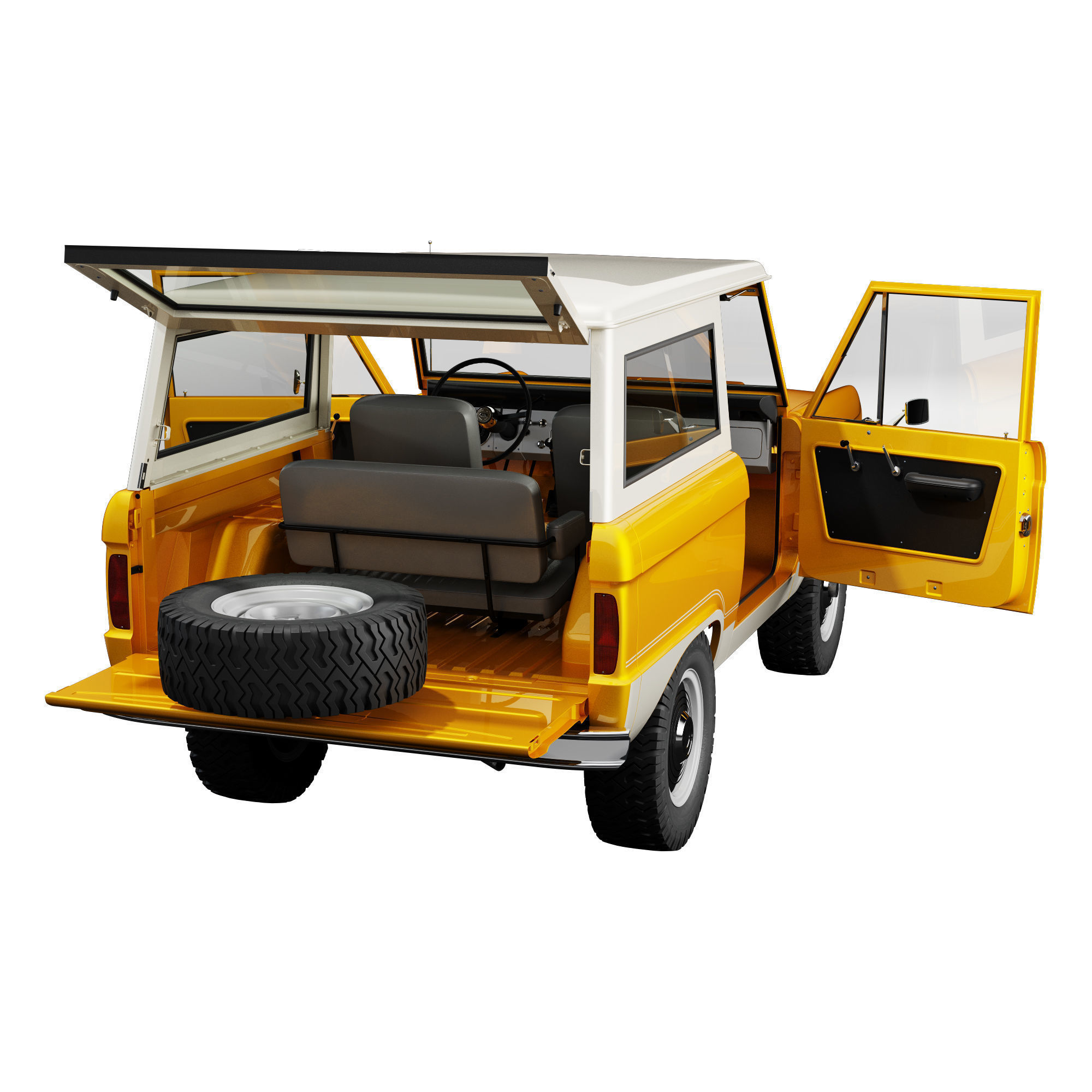 Ford bronco 1966 3D model_29