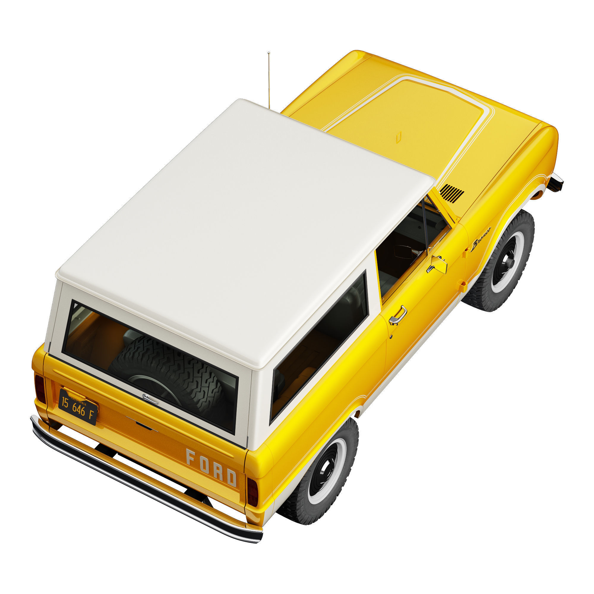 Ford bronco 1966 3D model_8