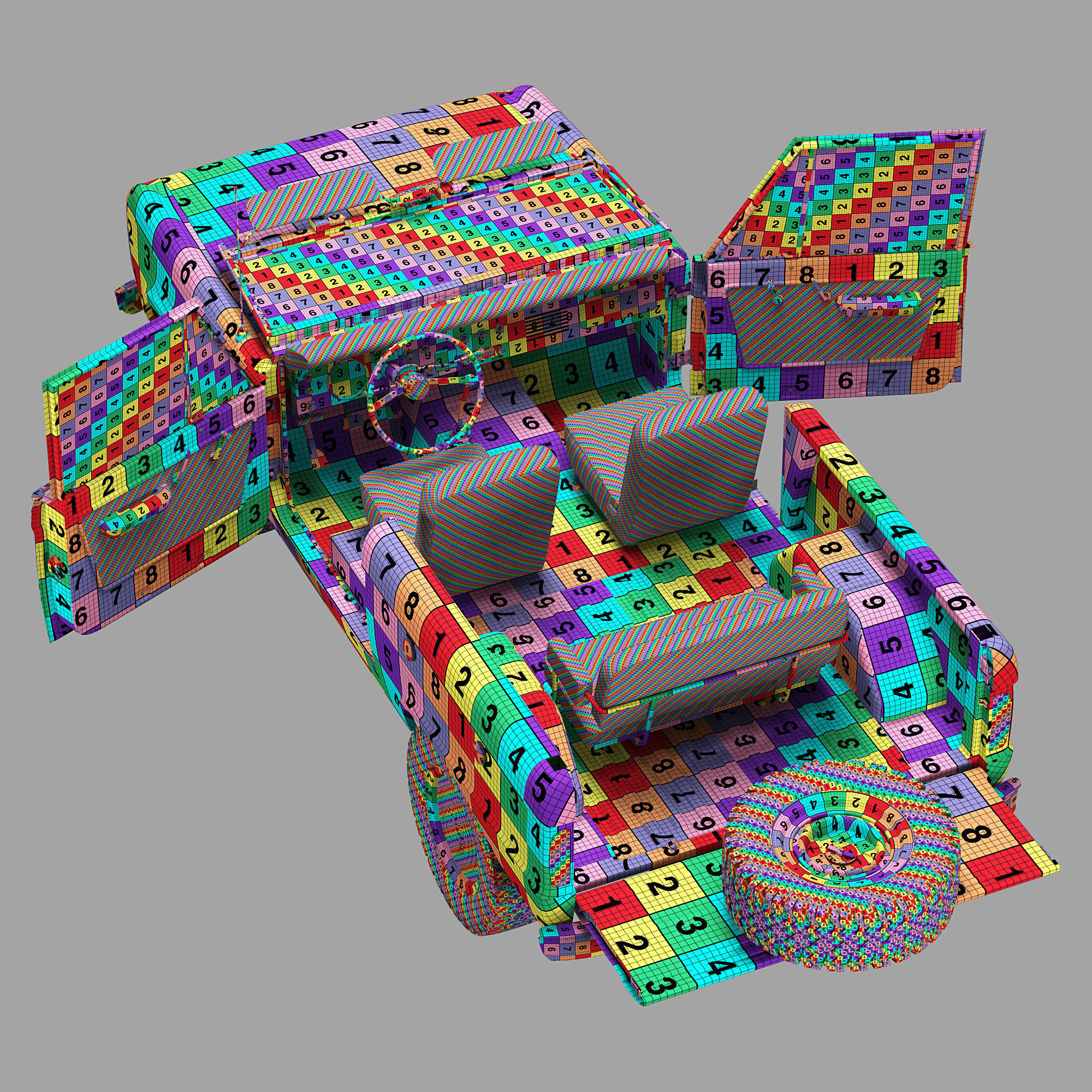 Ford bronco 1966 3D model_84