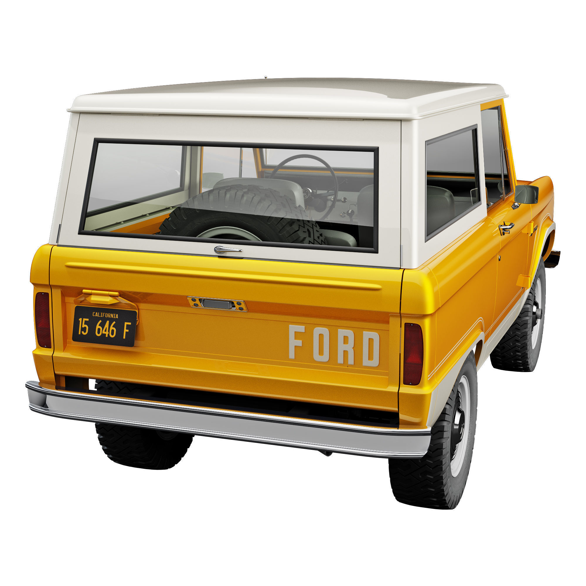 Ford bronco 1966 3D model_15