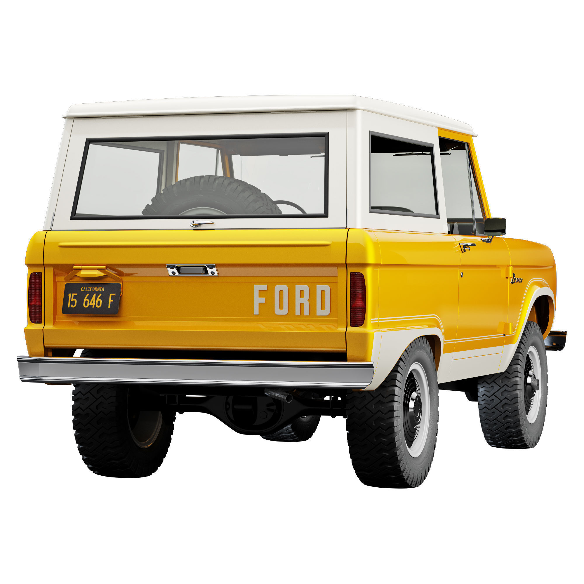 Ford bronco 1966 3D model_6