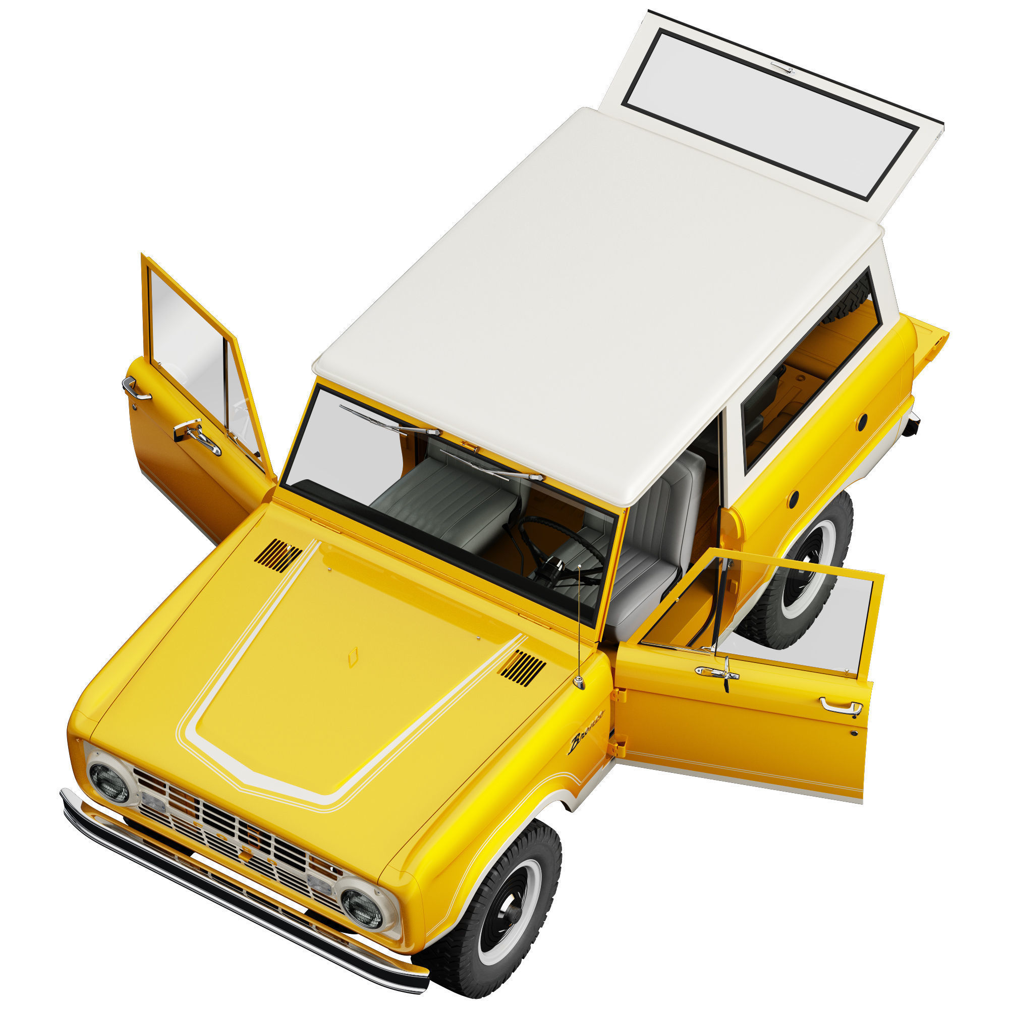 Ford bronco 1966 3D model_24
