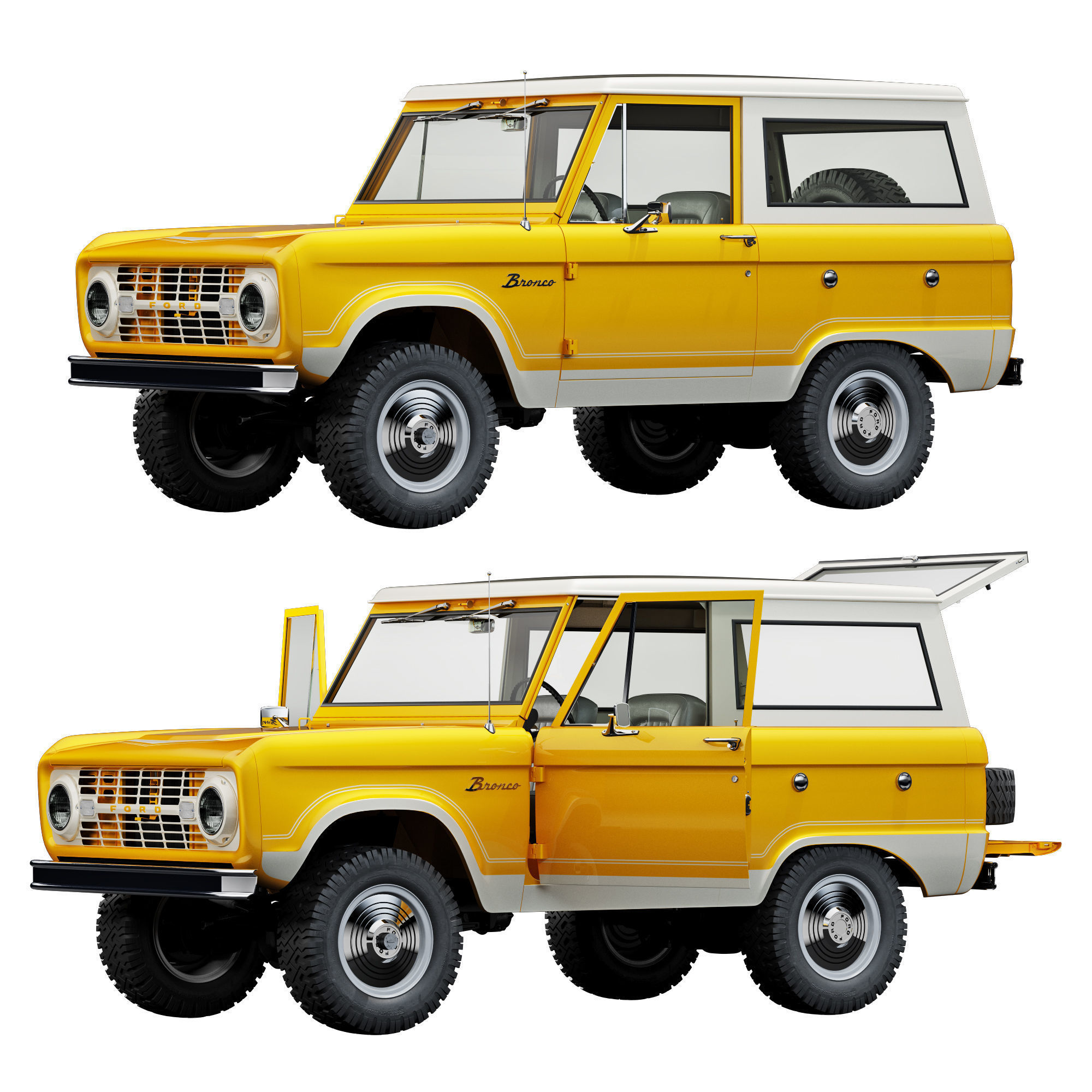 Ford bronco 1966 3D model_18