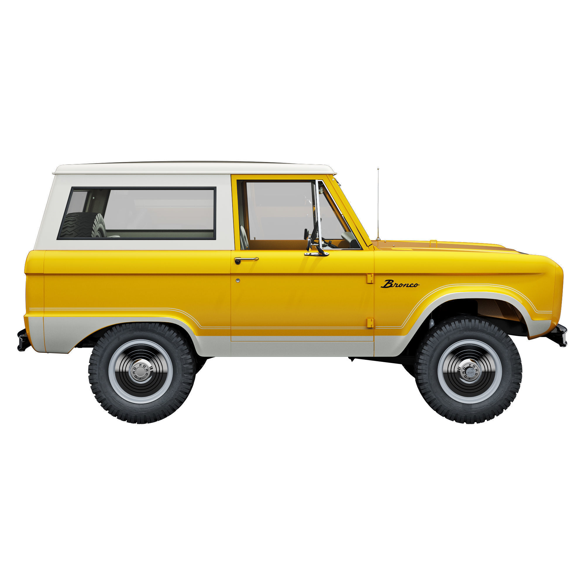 Ford bronco 1966 3D model_2