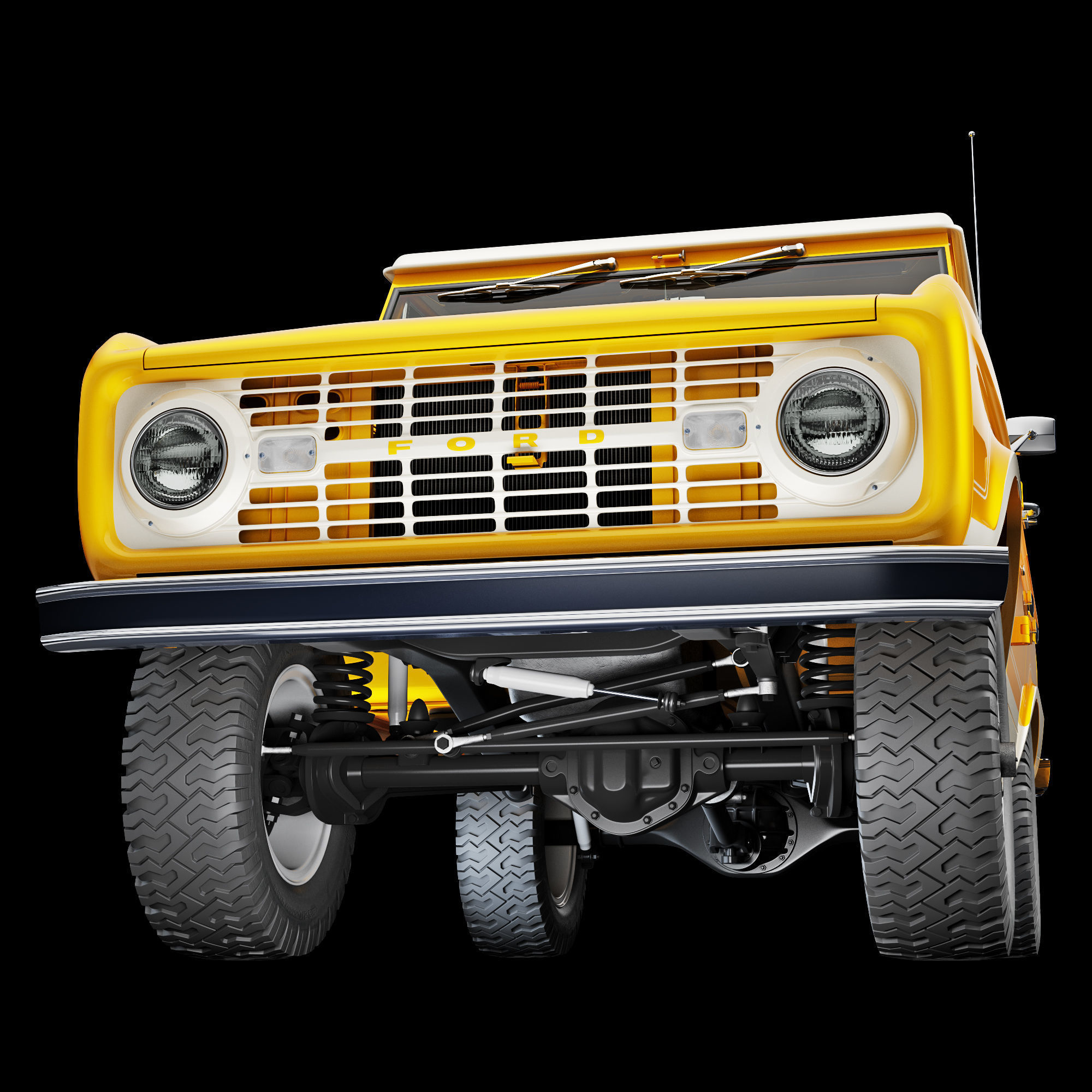 Ford bronco 1966 3D model_52