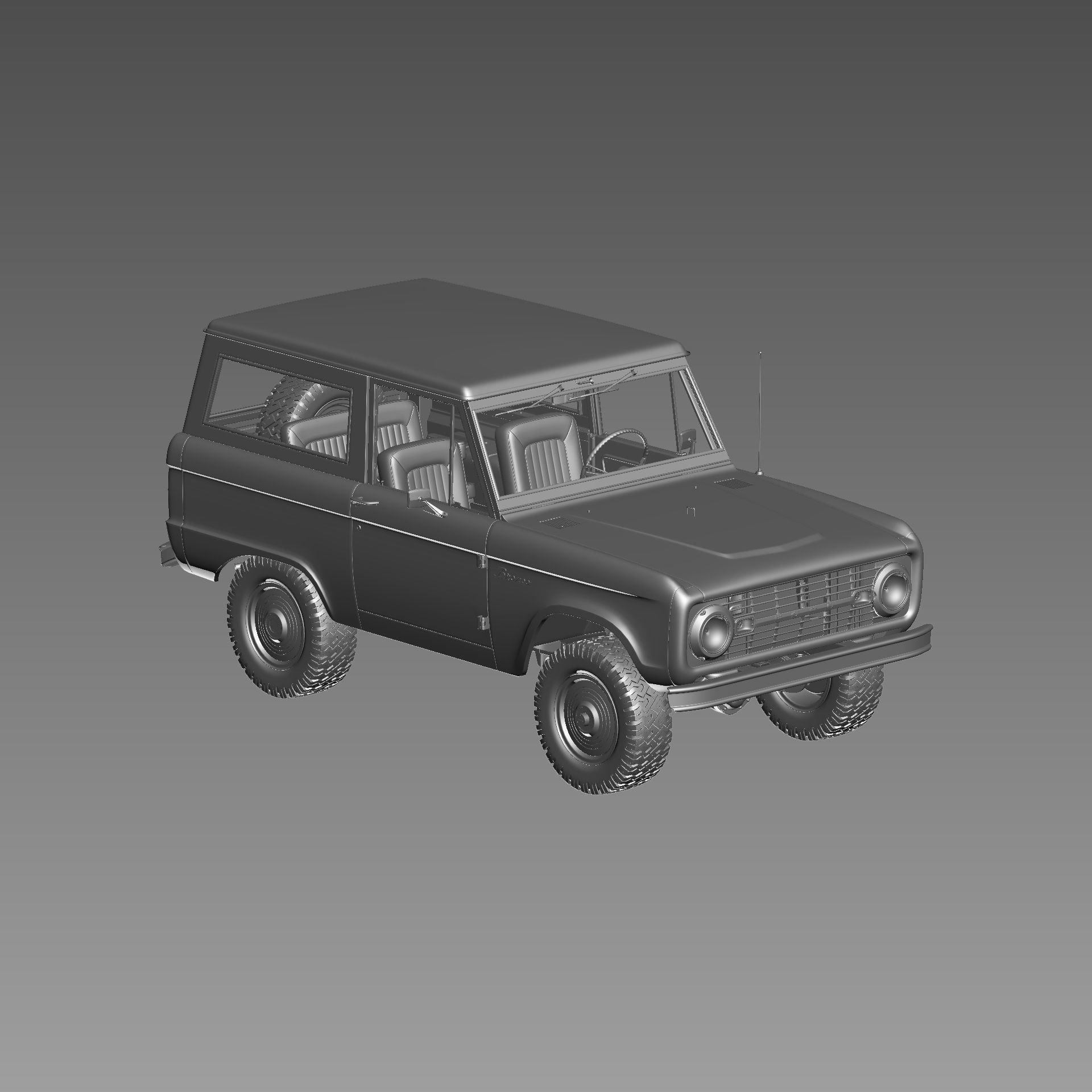 Ford bronco 1966 3D model_85