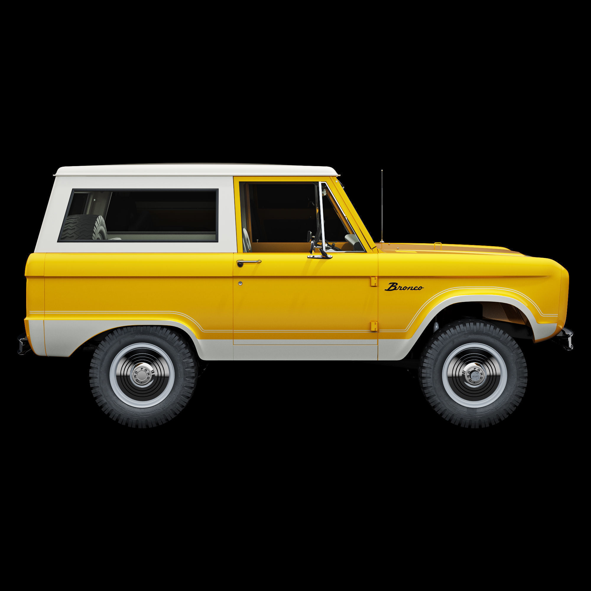 Ford bronco 1966 3D model_38