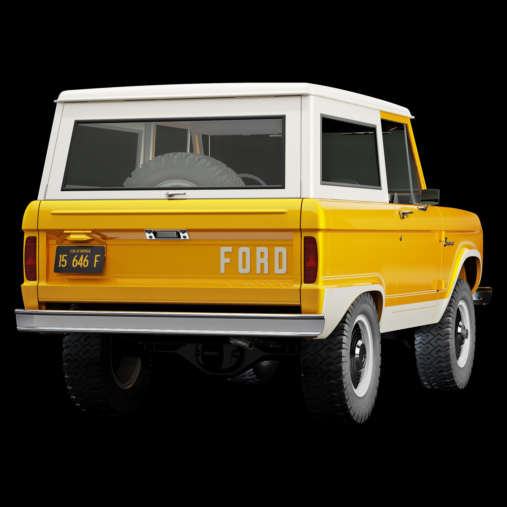 Ford bronco 1966 3D model_42