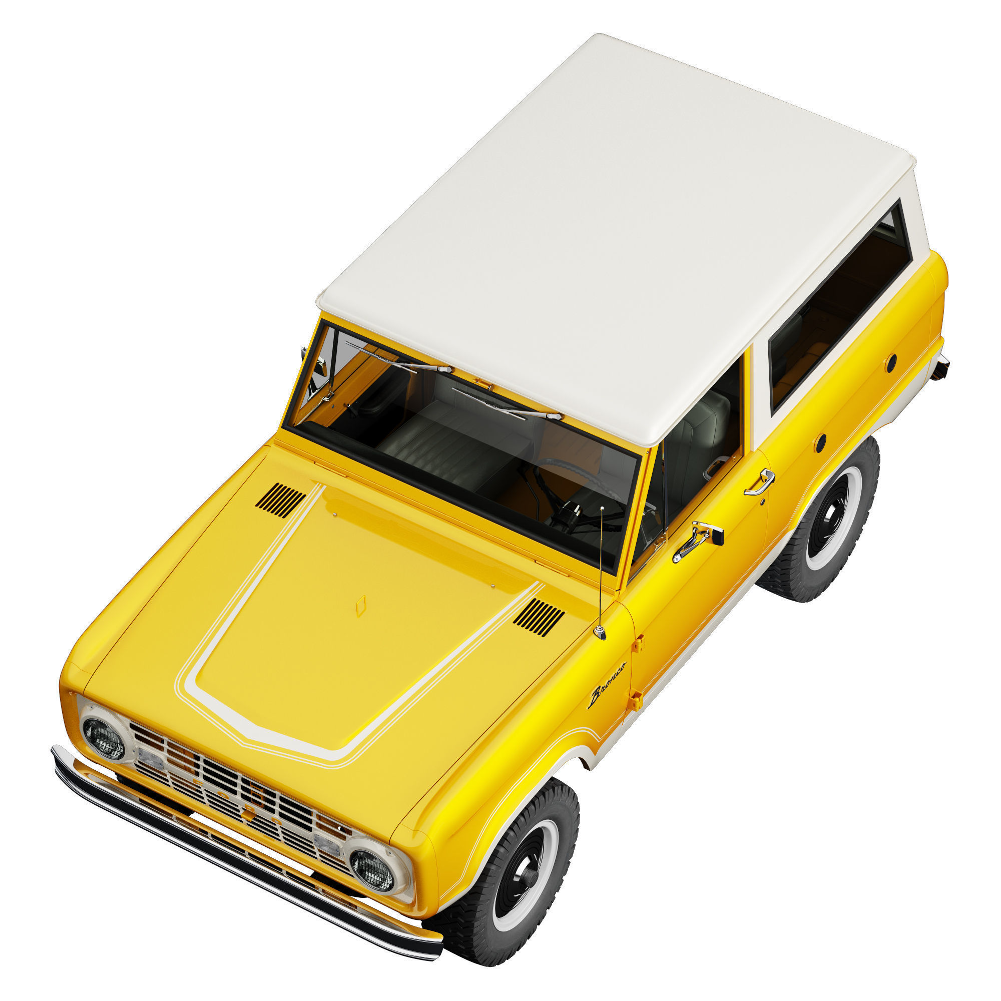 Ford bronco 1966 3D model_7