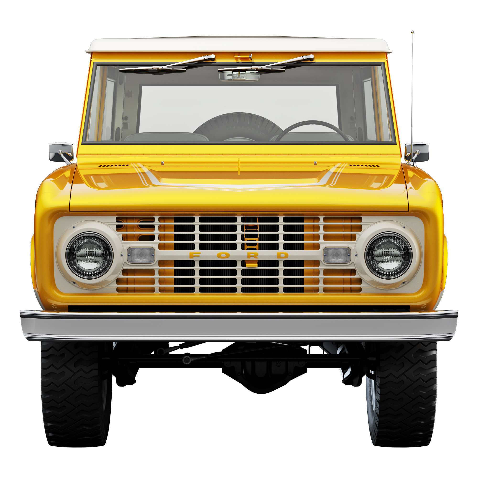 Ford bronco 1966 3D model_3