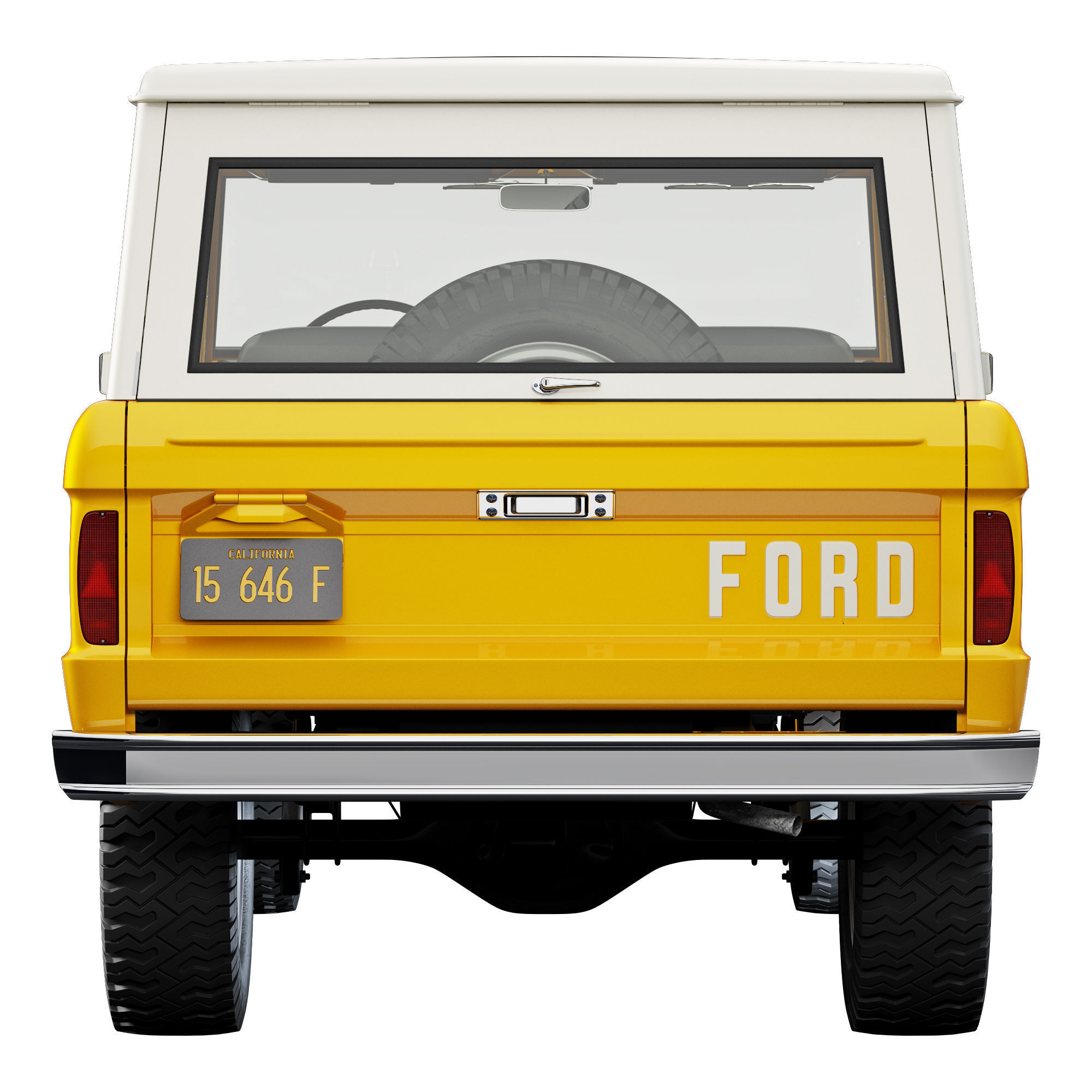 Ford bronco 1966 3D model_4