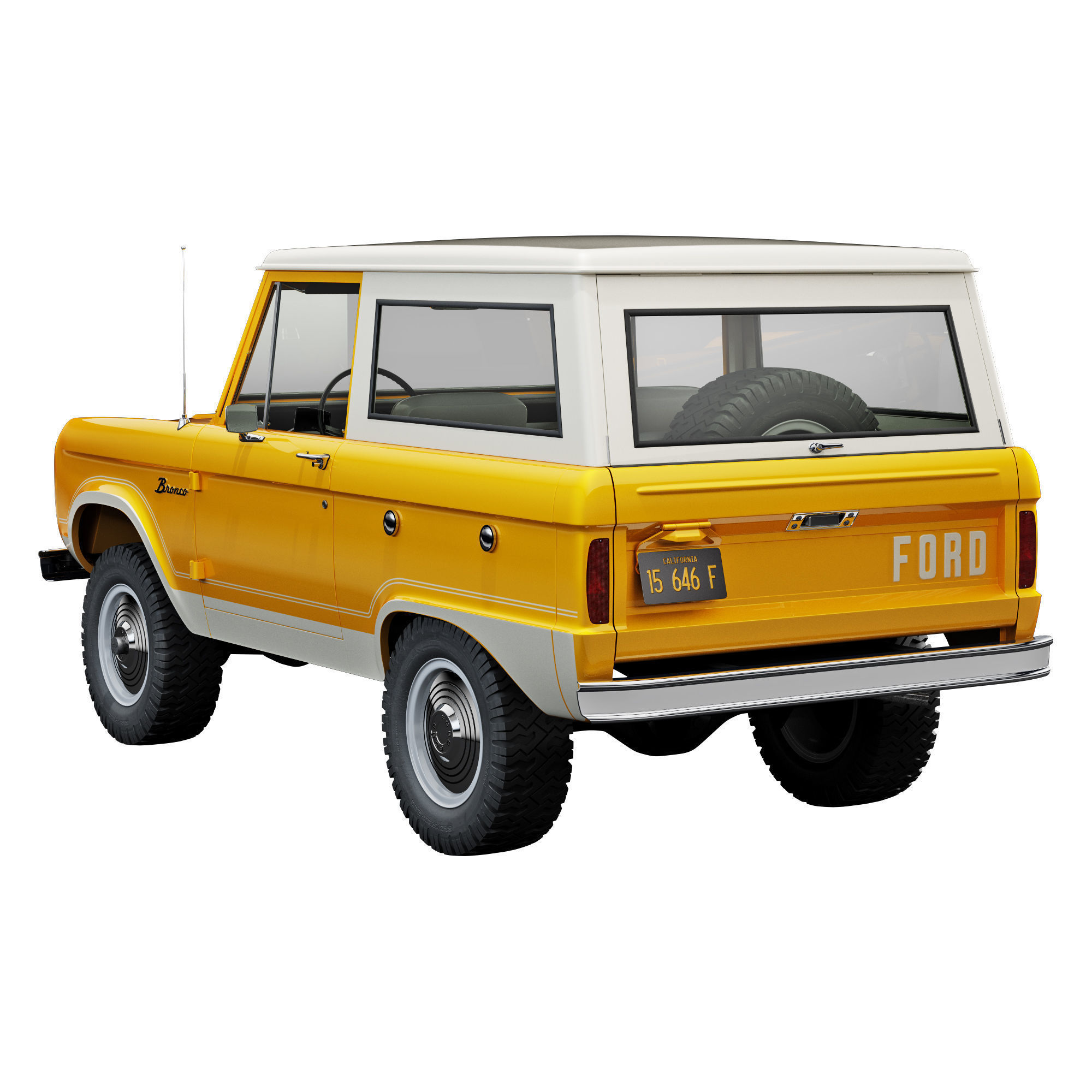 Ford bronco 1966 3D model_1