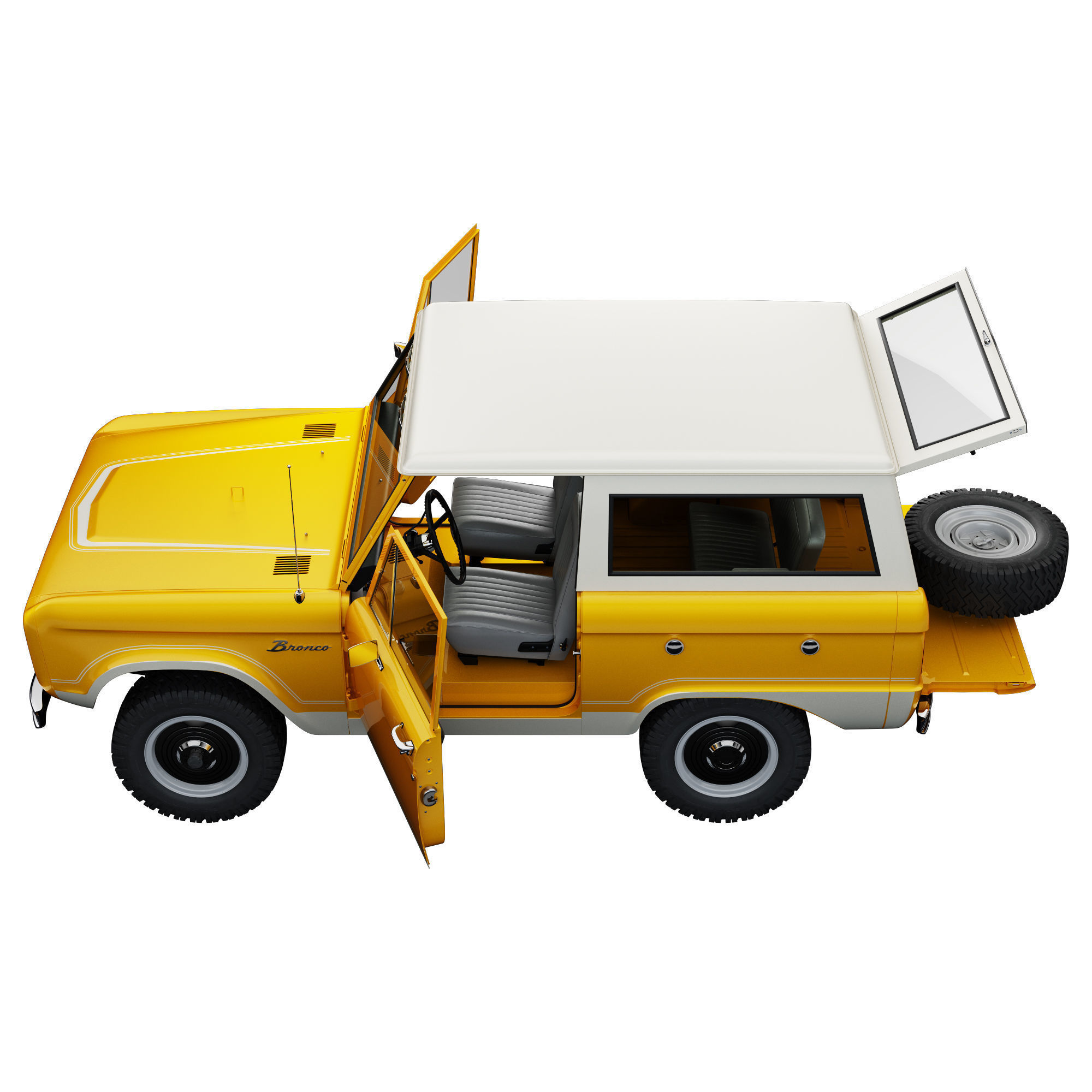Ford bronco 1966 3D model_27