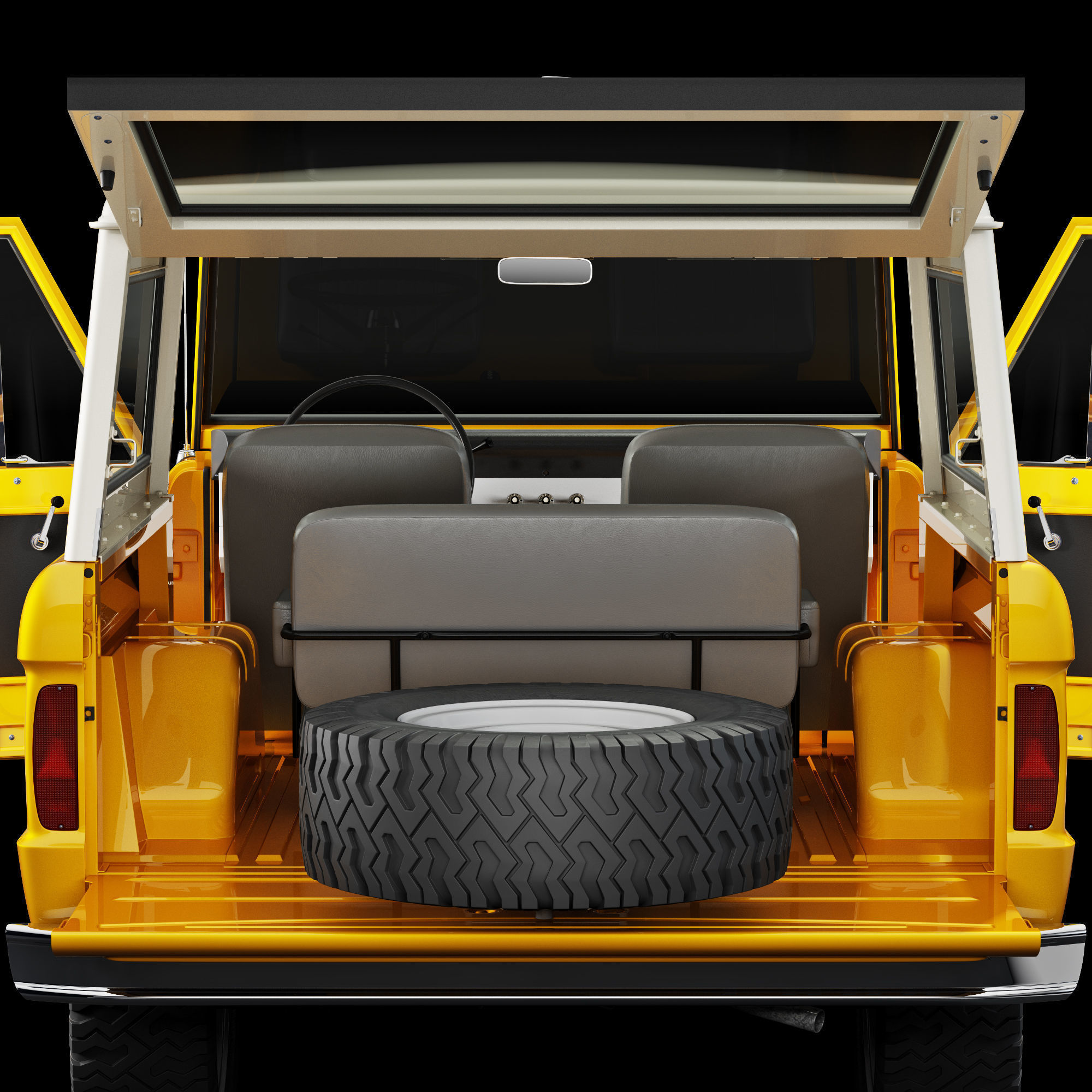 Ford bronco 1966 3D model_71