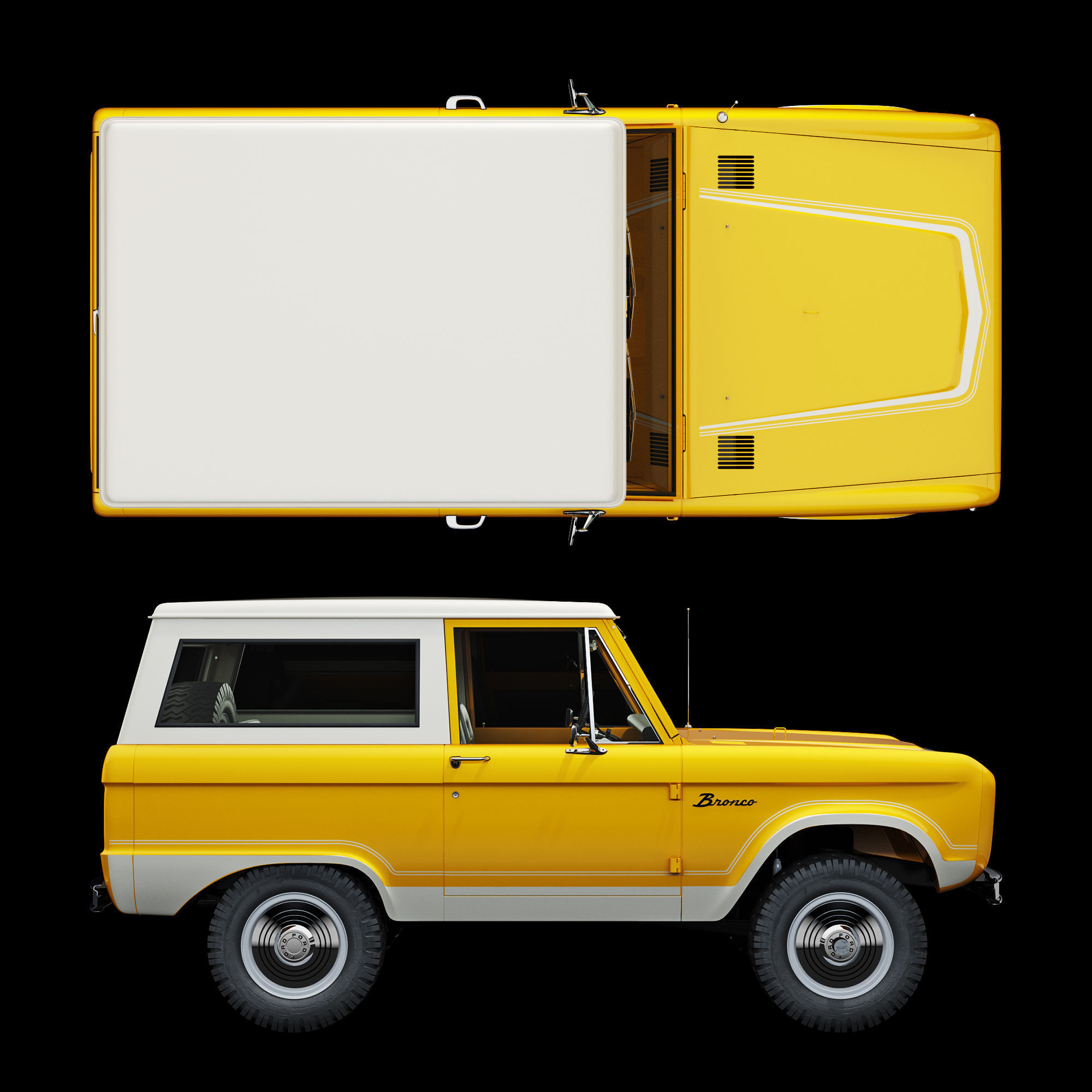 Ford bronco 1966 3D model_47