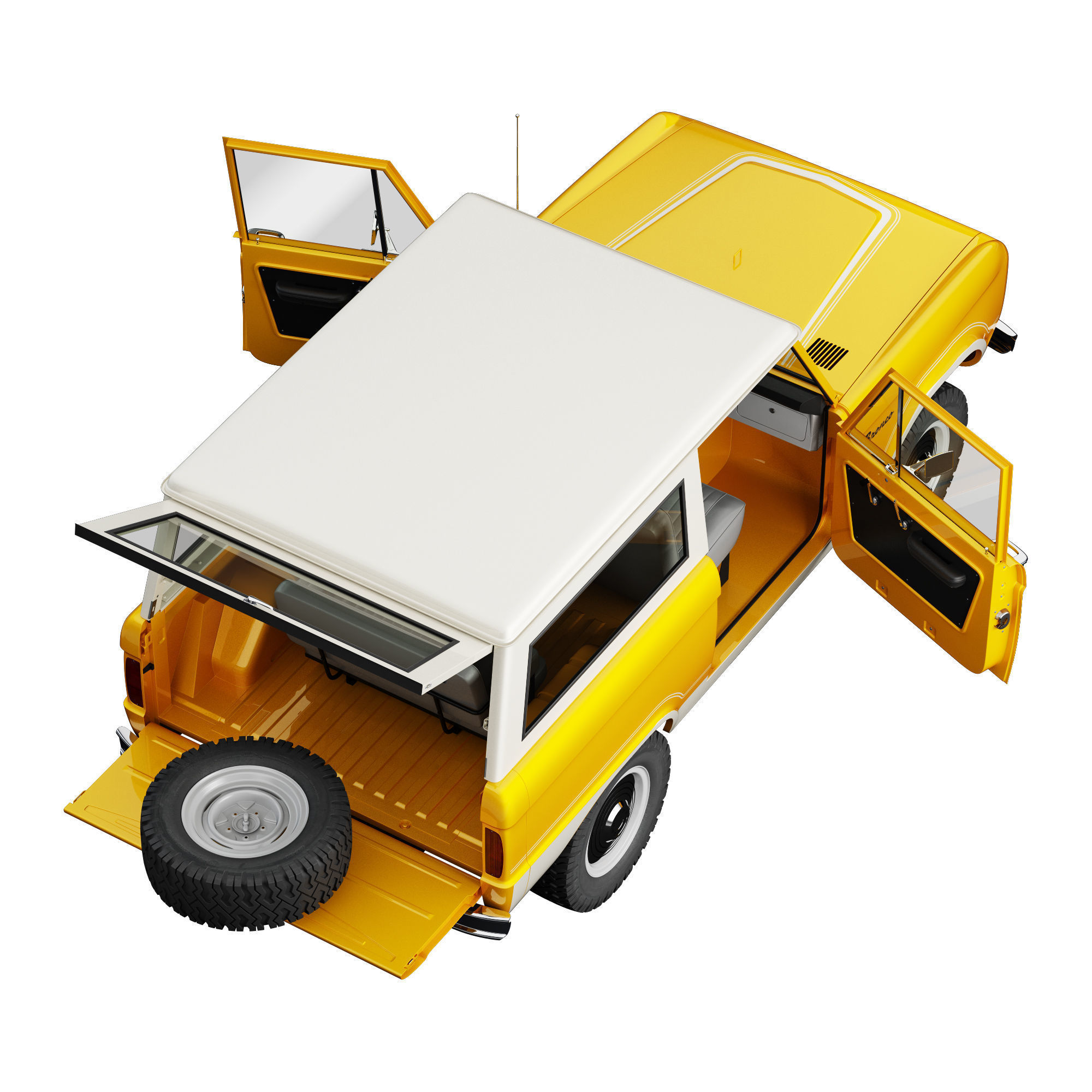 Ford bronco 1966 3D model_25