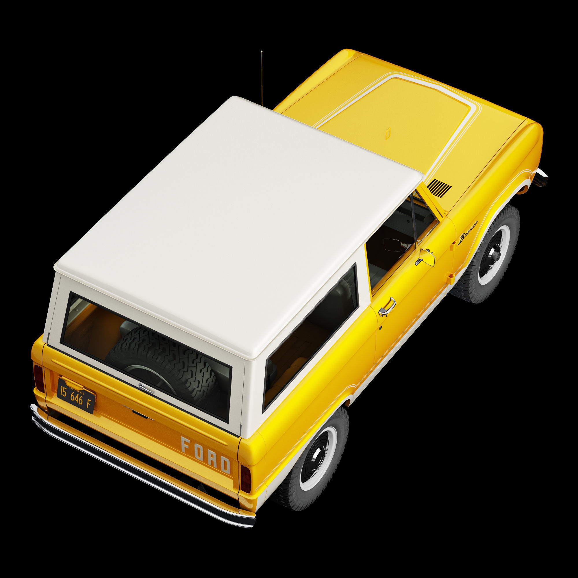 Ford bronco 1966 3D model_44