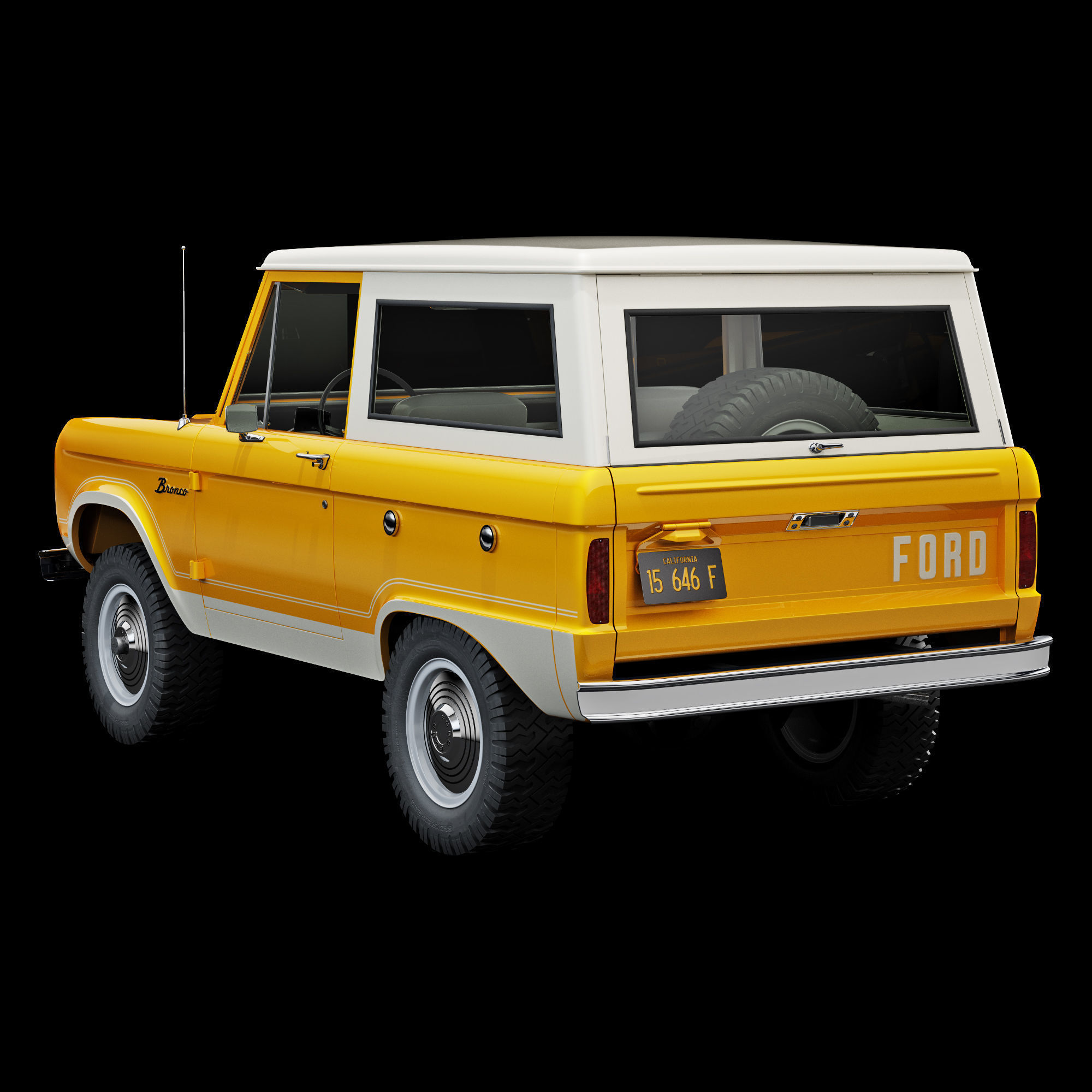 Ford bronco 1966 3D model_37