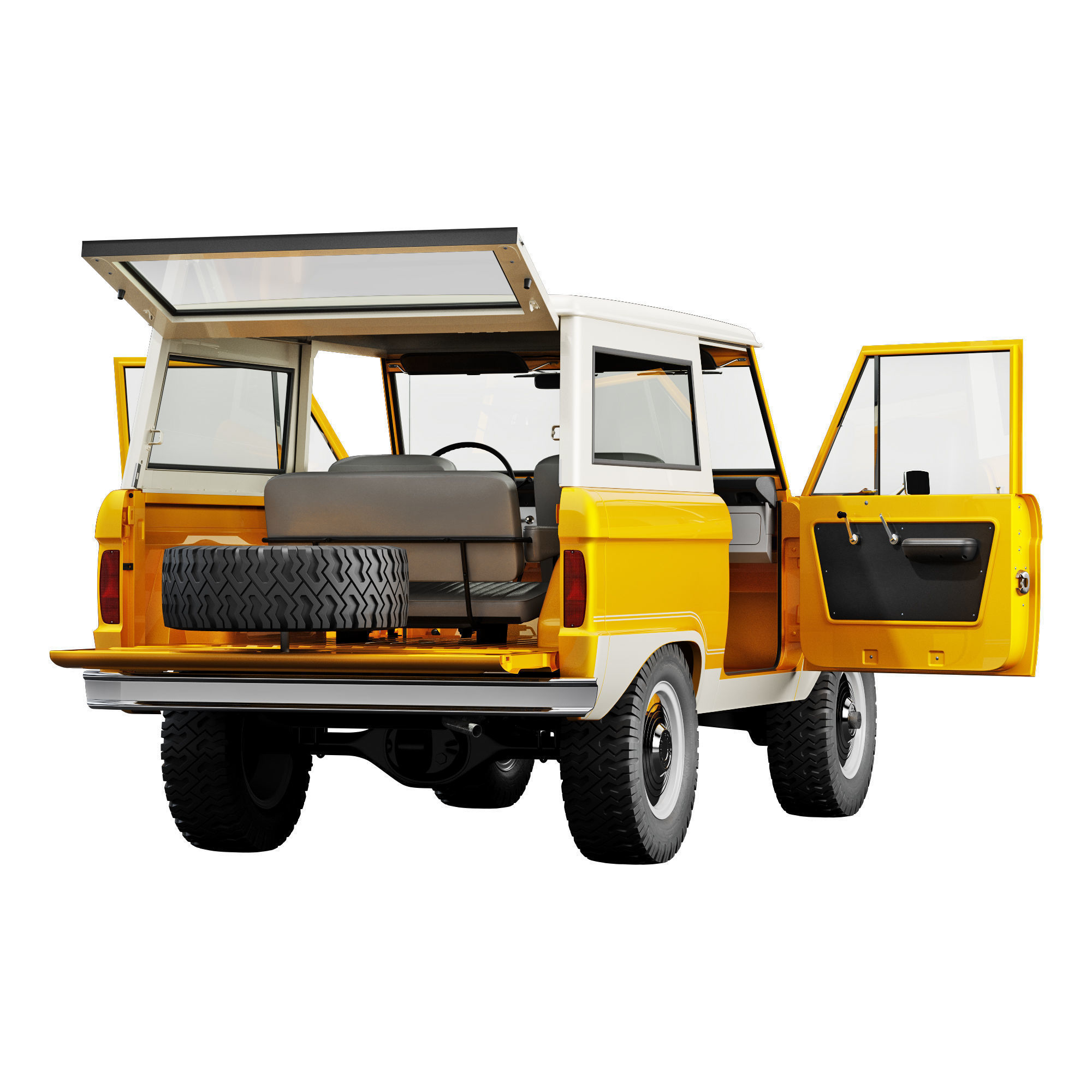 Ford bronco 1966 3D model_23