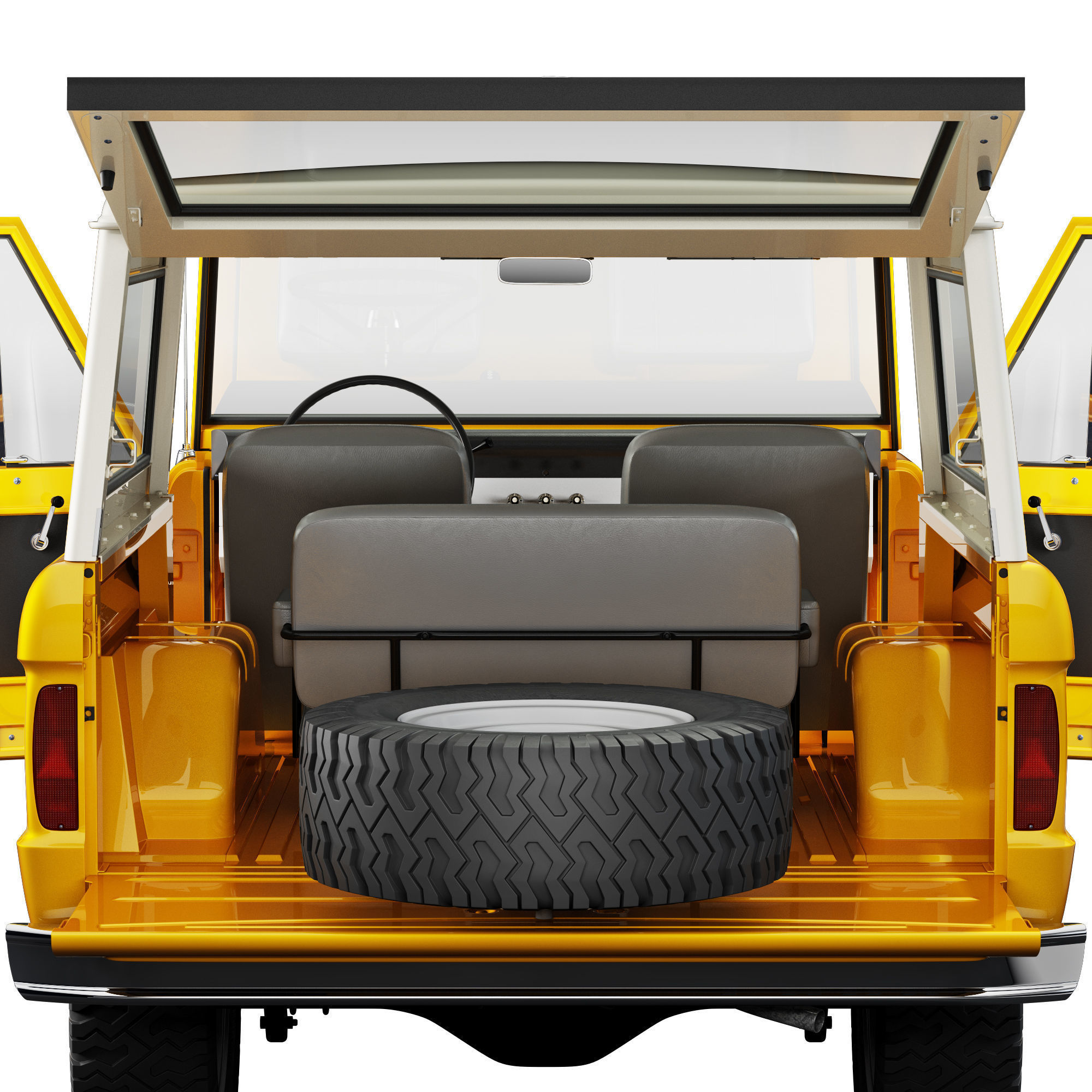 Ford bronco 1966 3D model_35