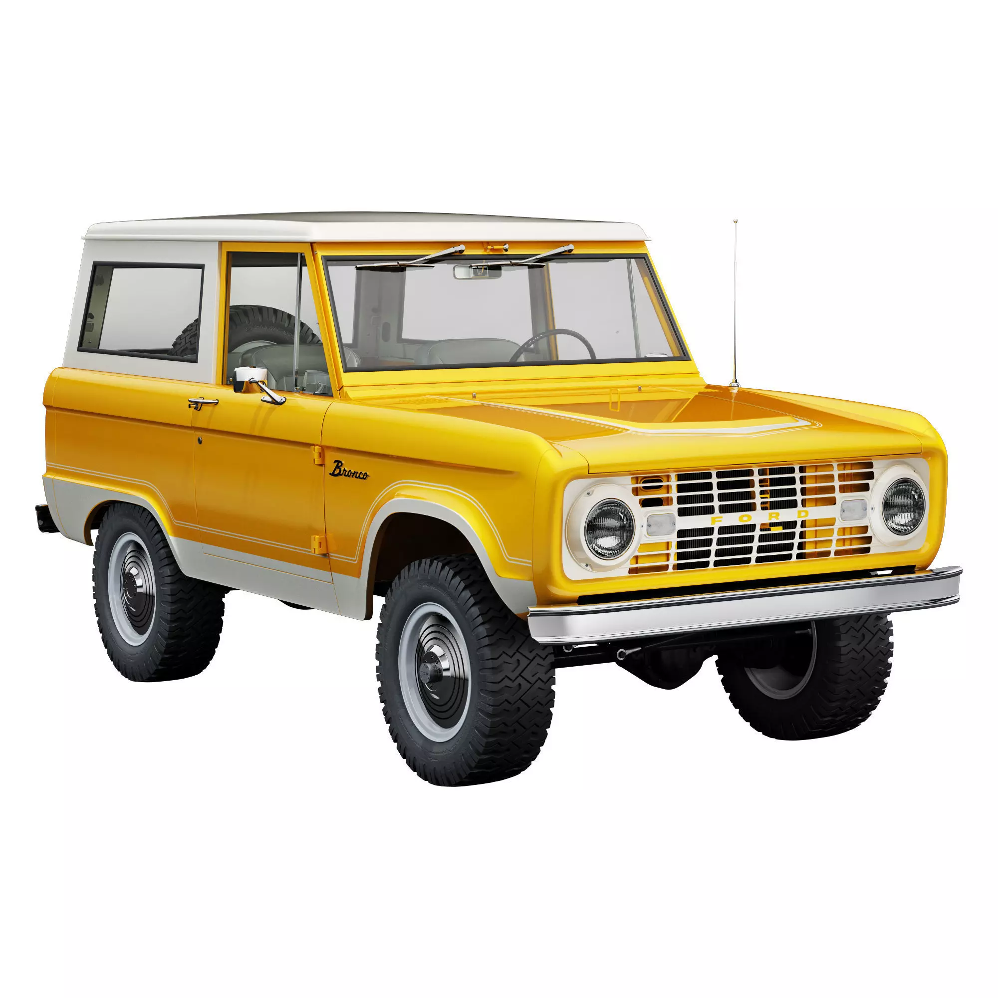 Ford bronco 1966 3D model_0