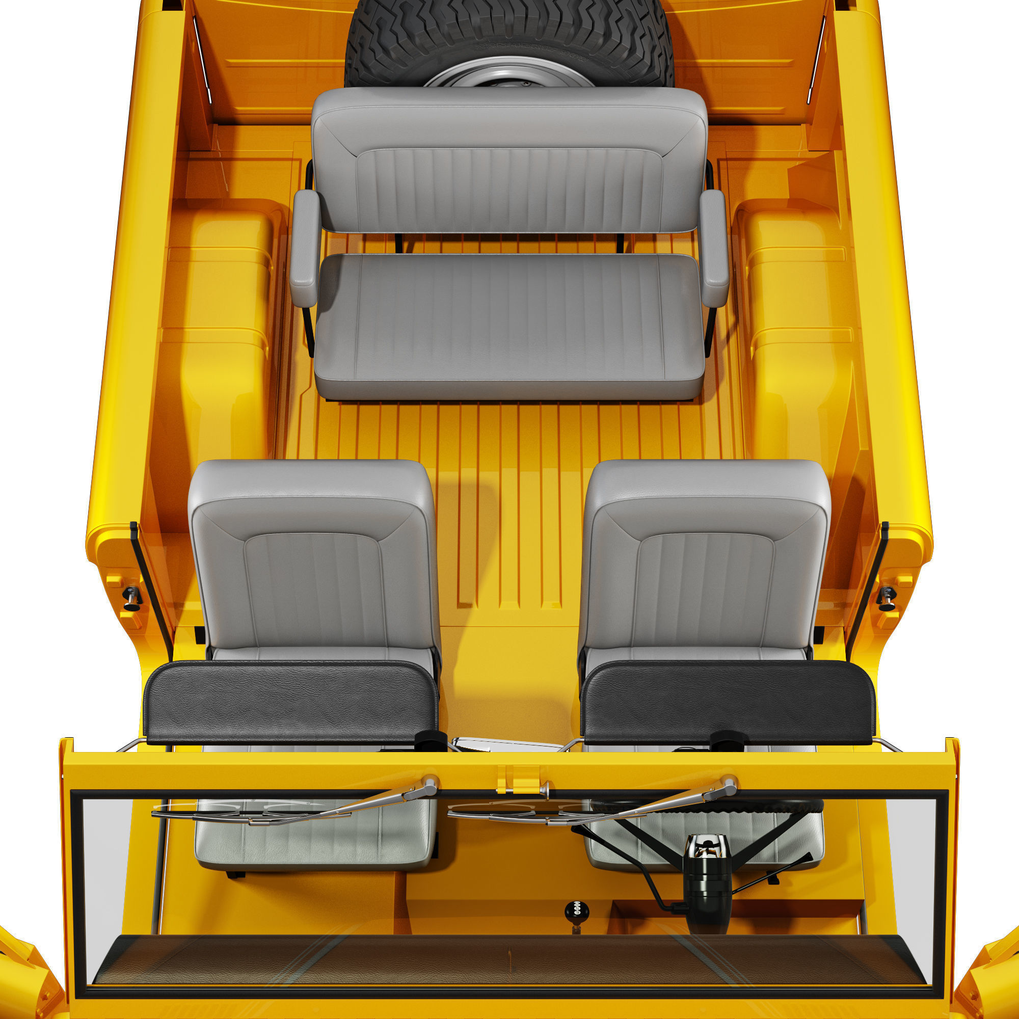 Ford bronco 1966 3D model_33