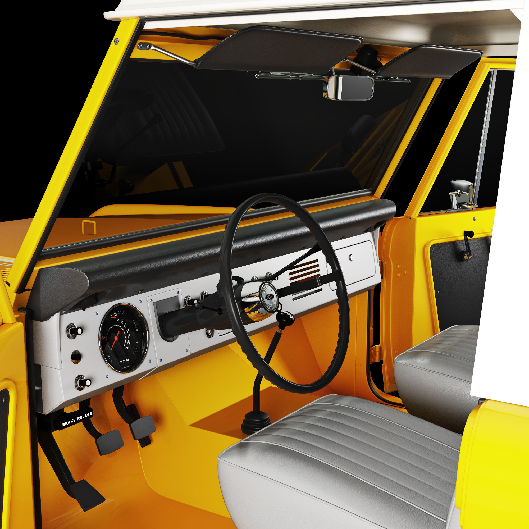 Ford bronco 1966 3D model_67