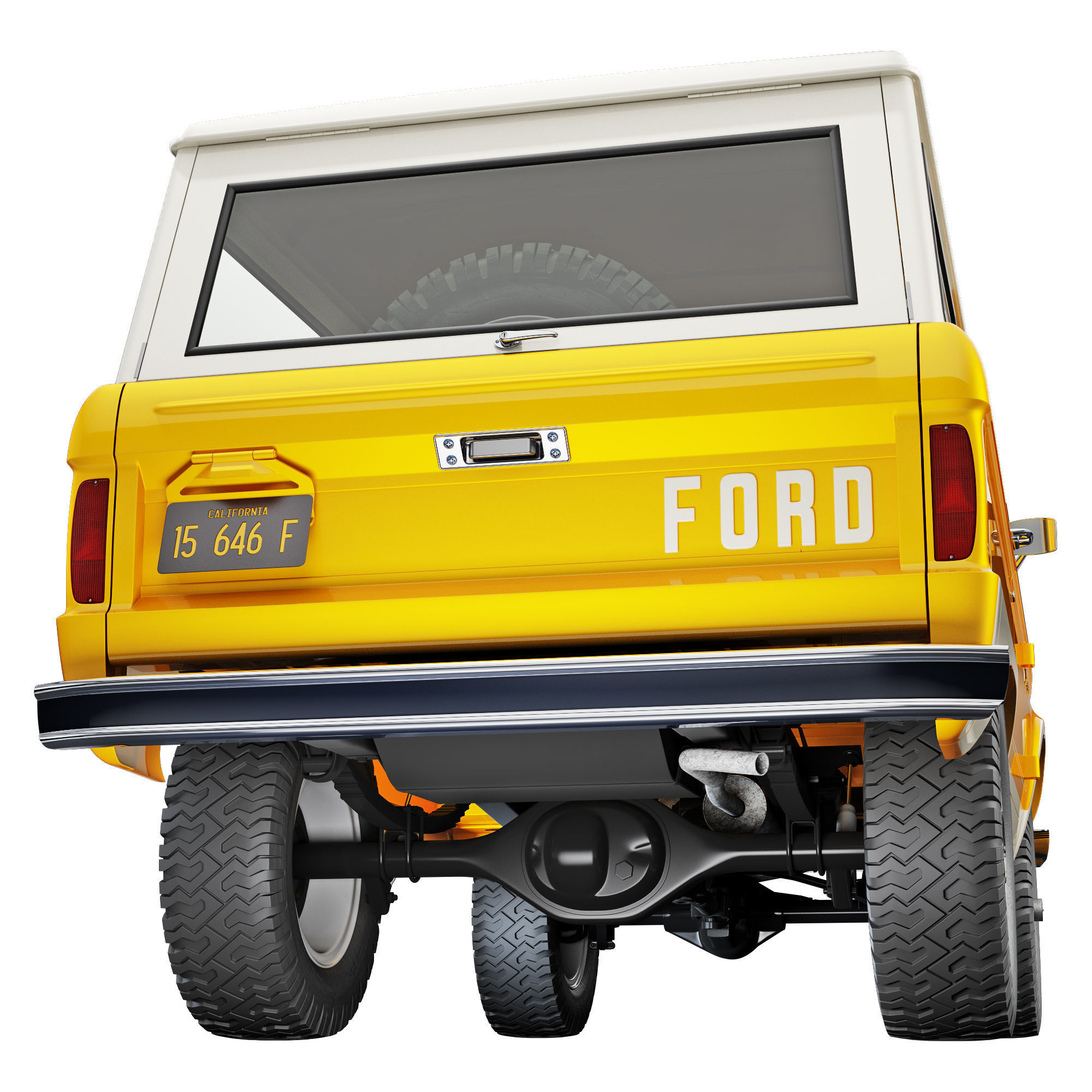 Ford bronco 1966 3D model_17