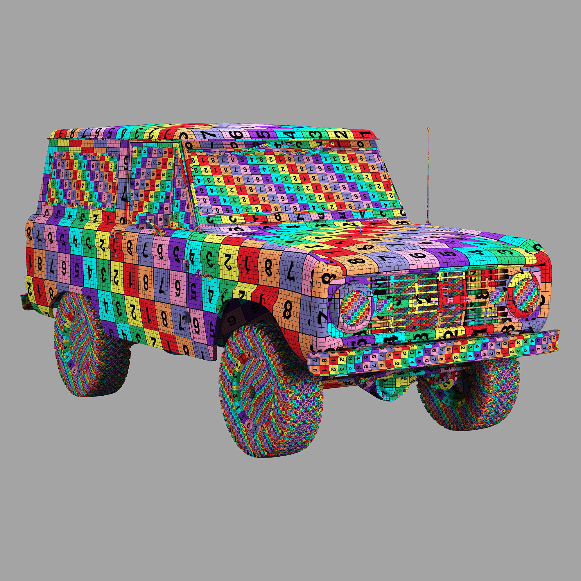 Ford bronco 1966 3D model_82