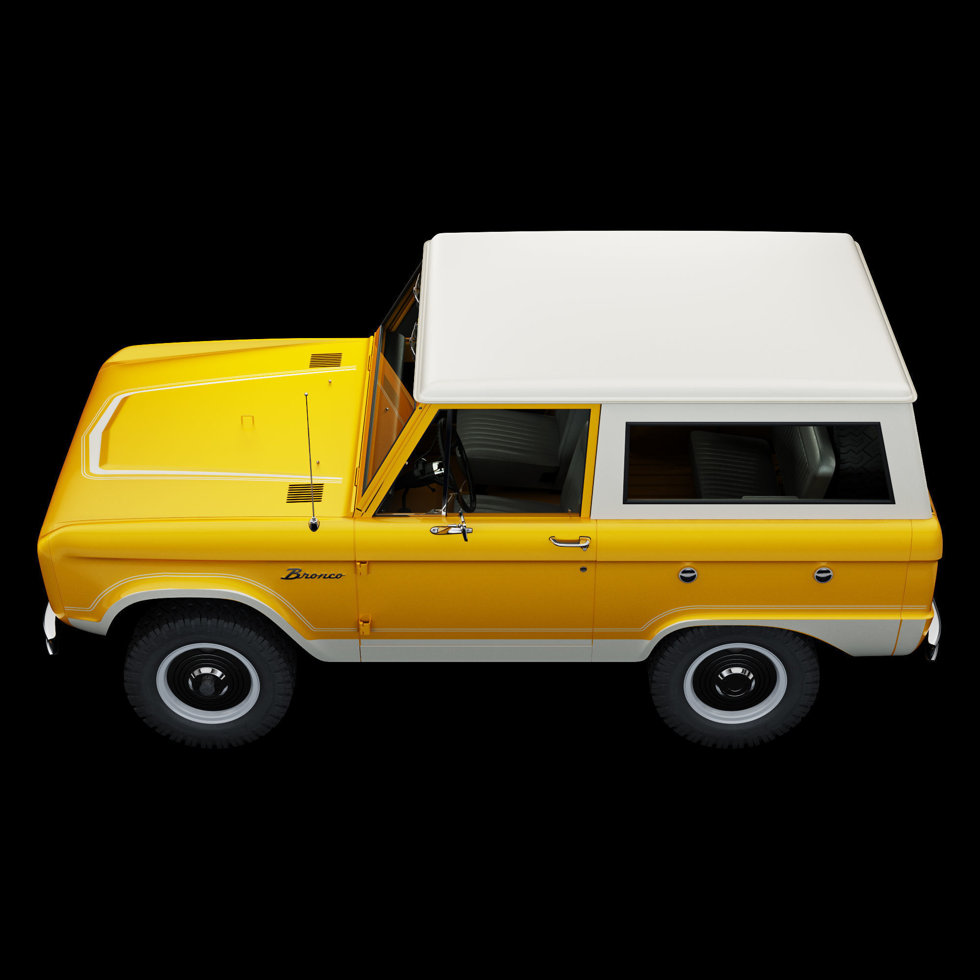 Ford bronco 1966 3D model_46