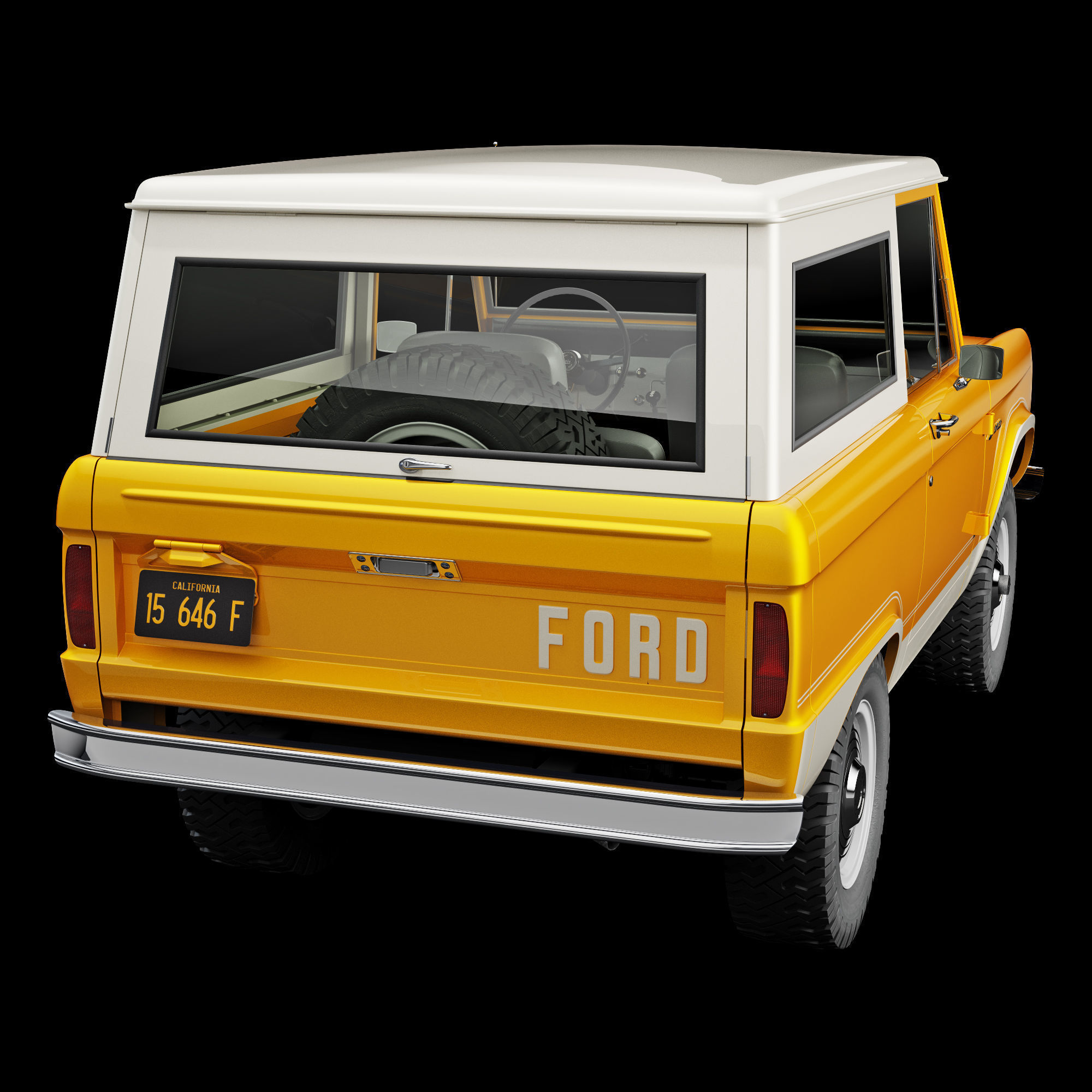 Ford bronco 1966 3D model_51