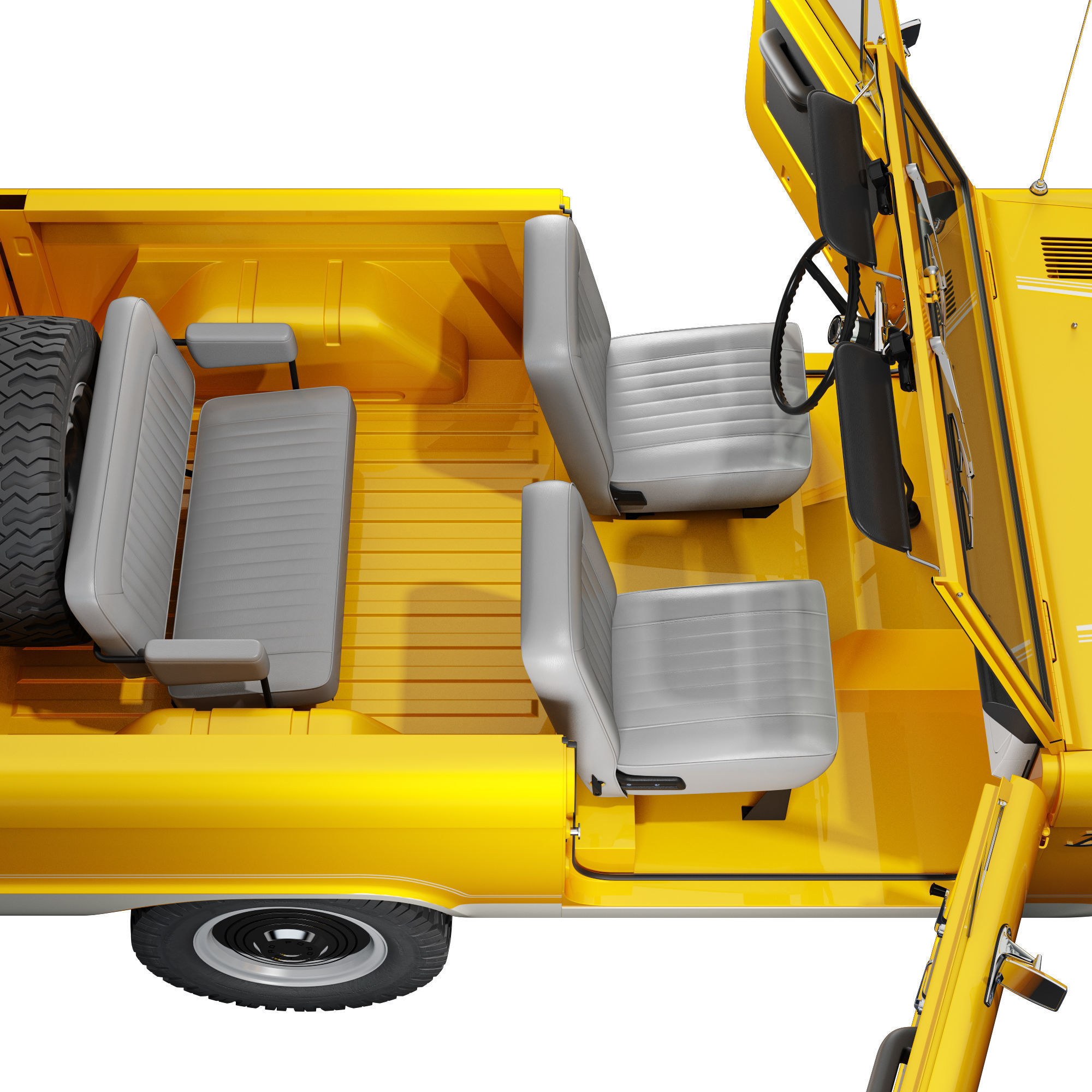 Ford bronco 1966 3D model_34