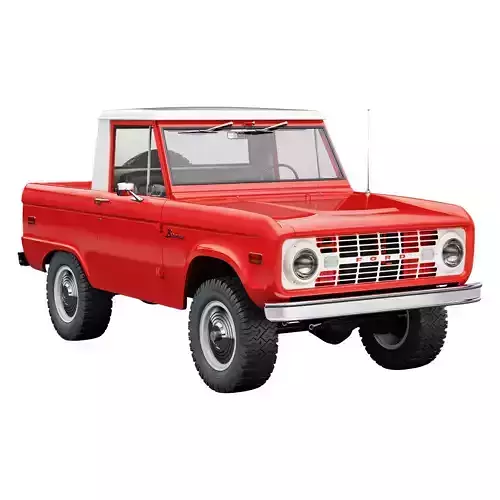 Ford bronco 1967 pickup 3D model