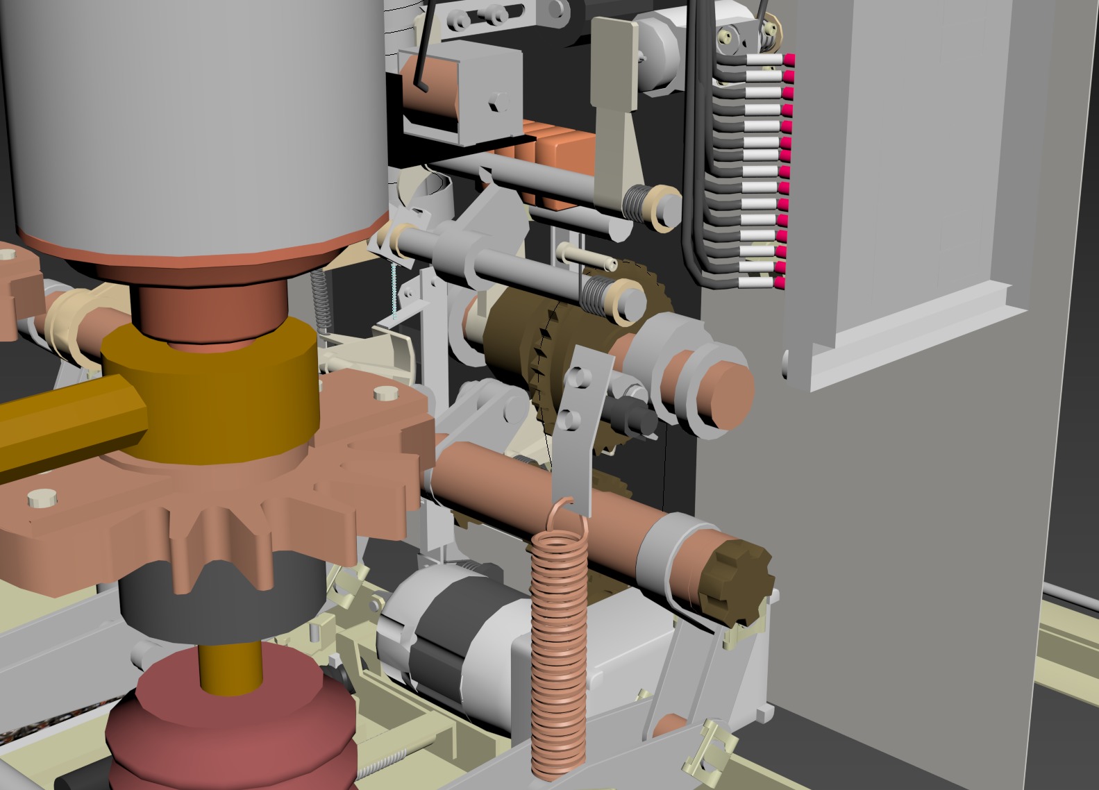 Ultra fine 10kV Switch gear Low-poly 3D model_3