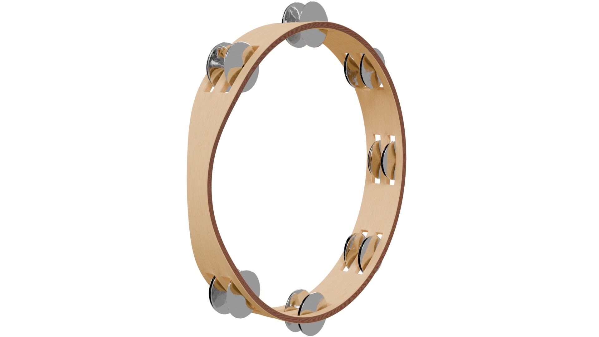 Tambourine 3D model_4