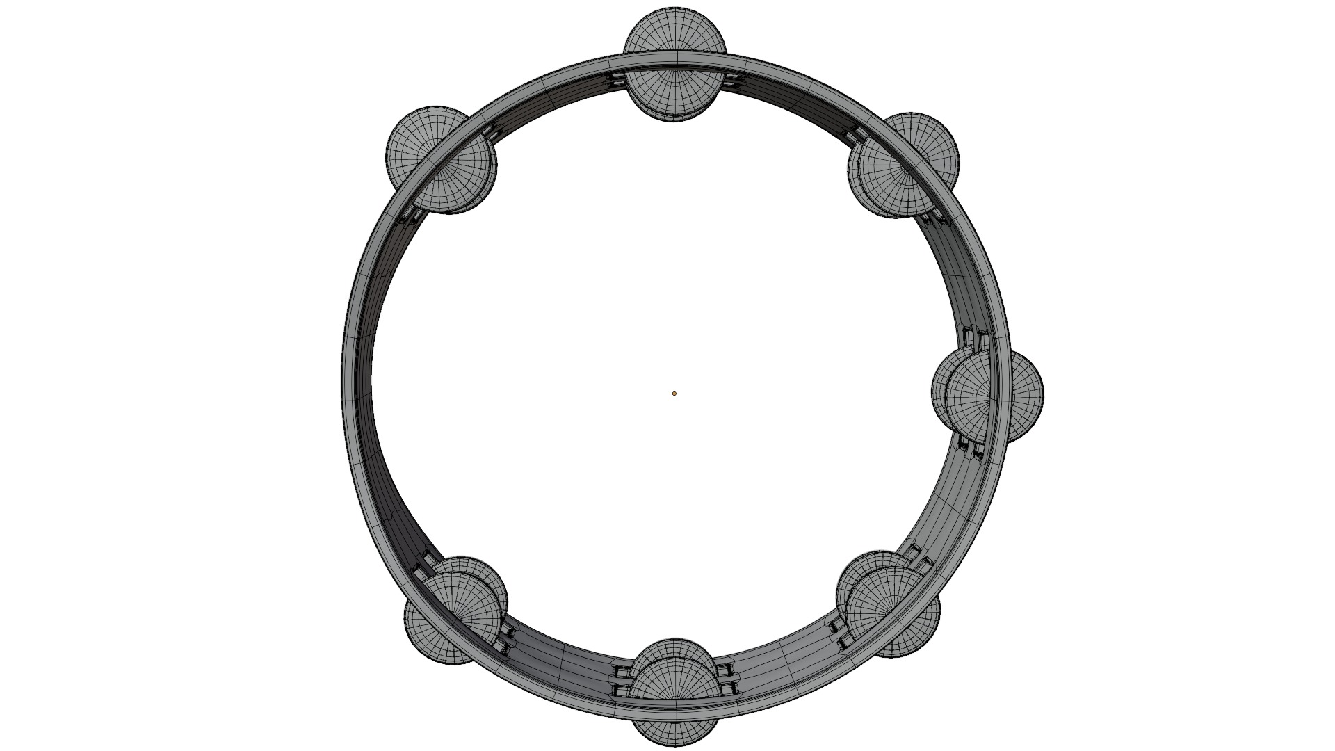 Tambourine 3D model_13