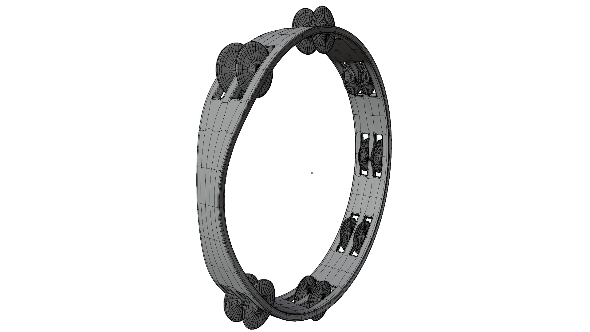 Tambourine 3D model_12