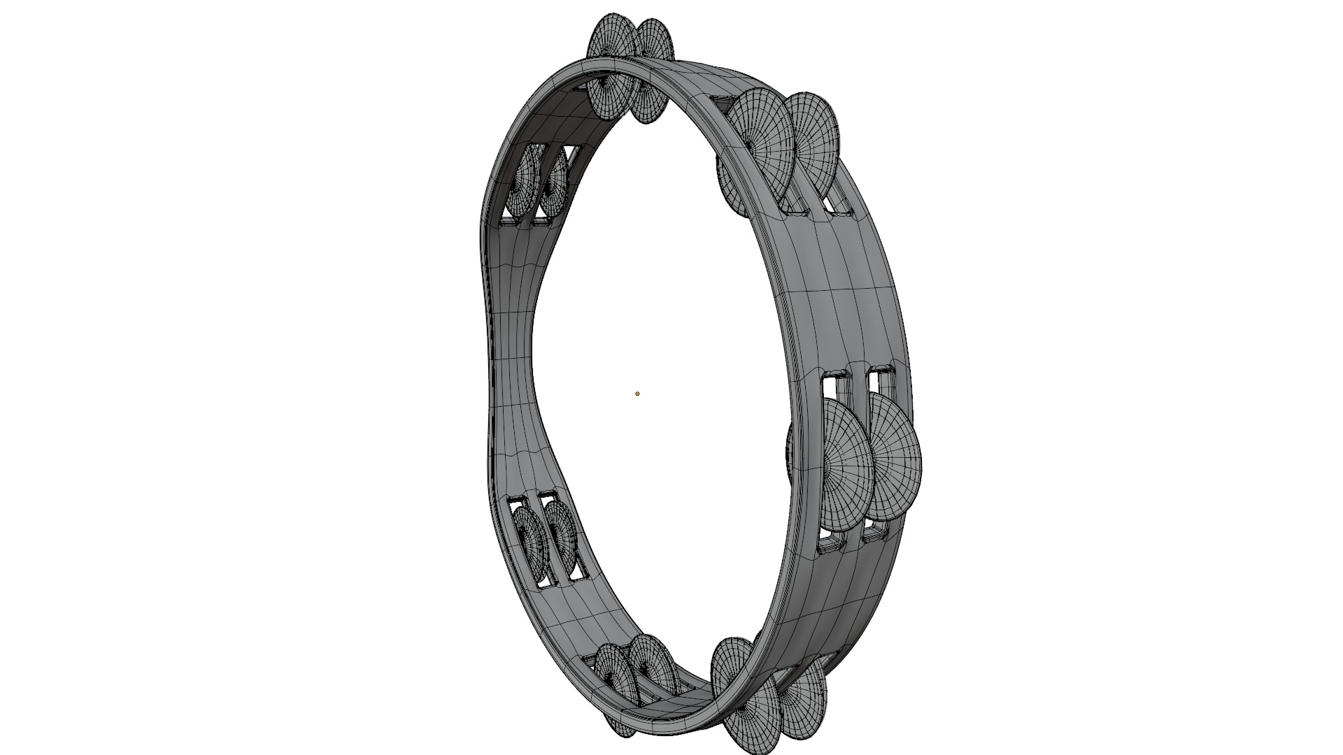 Tambourine 3D model_14