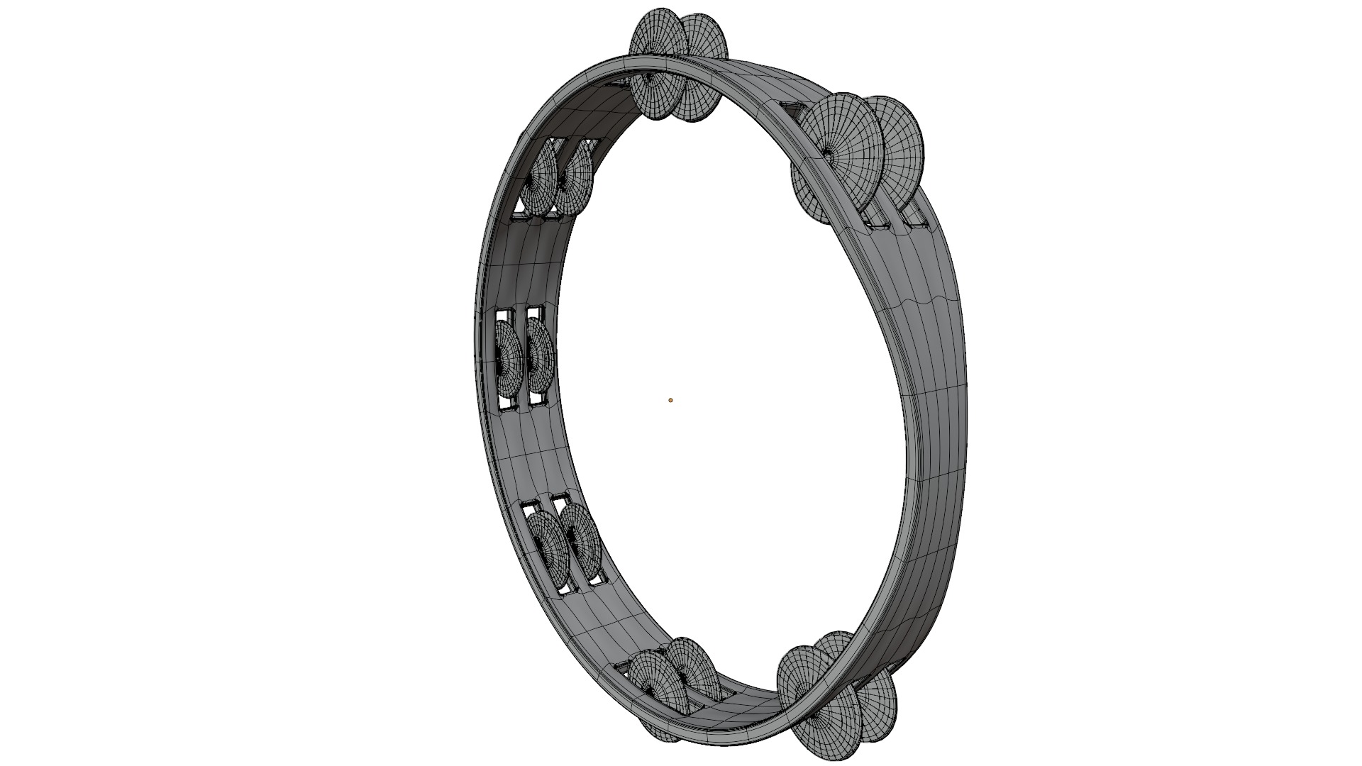 Tambourine 3D model_10