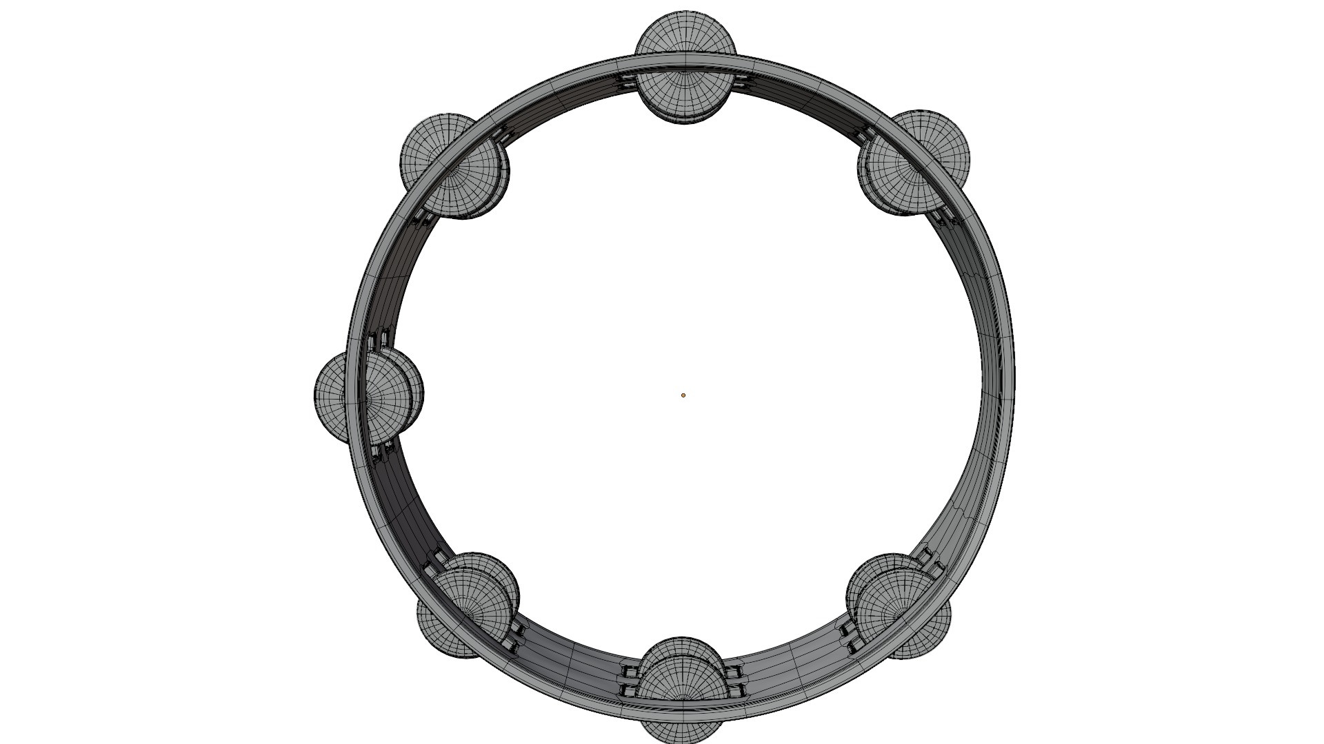 Tambourine 3D model_9