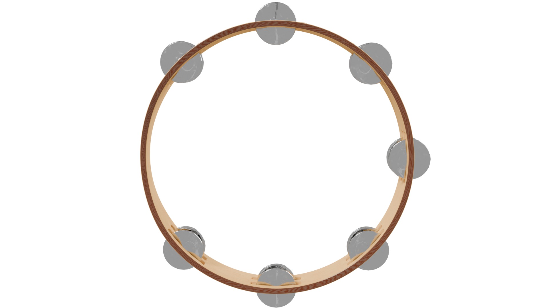 Tambourine 3D model_5