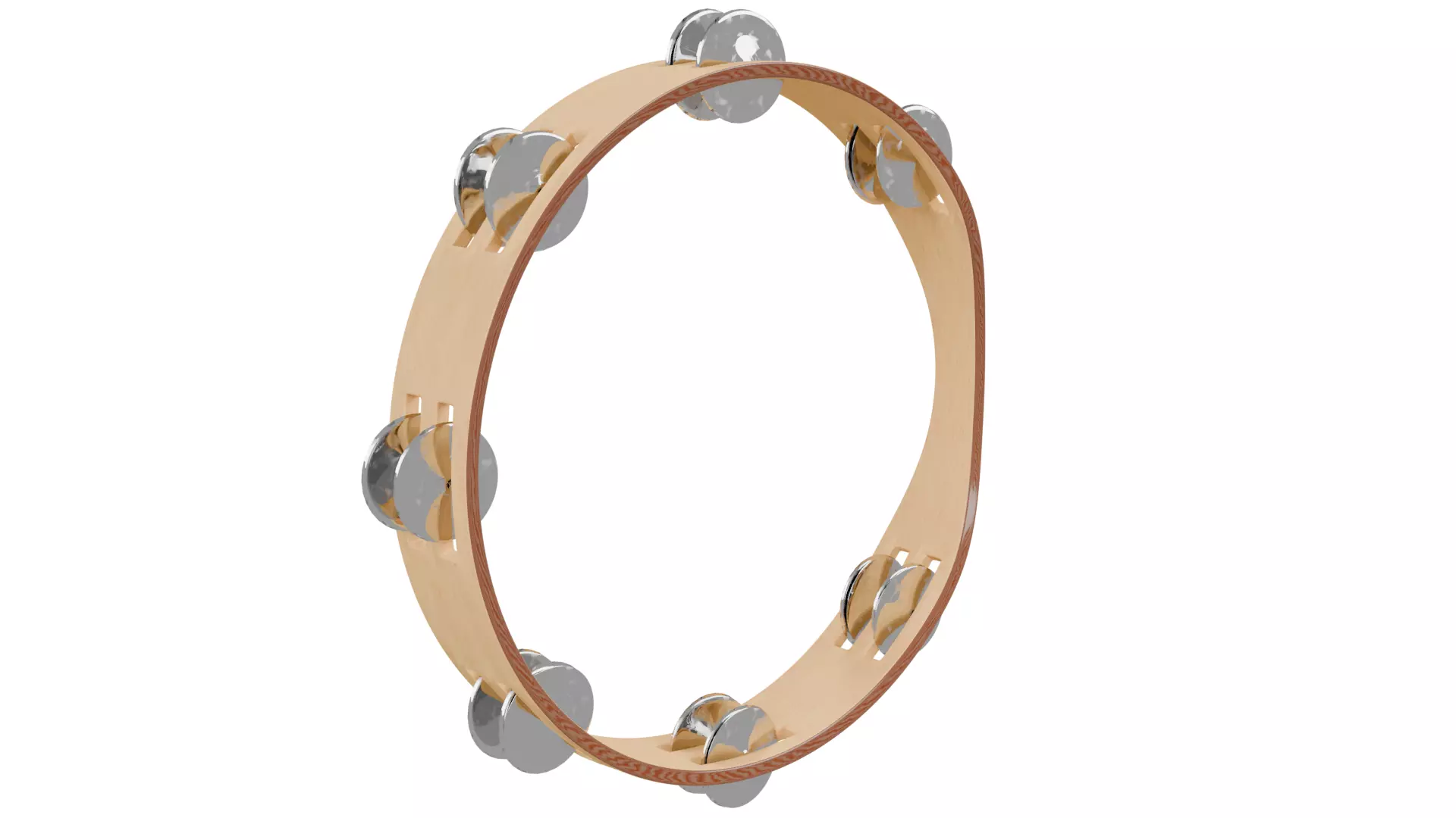 Tambourine 3D model_0