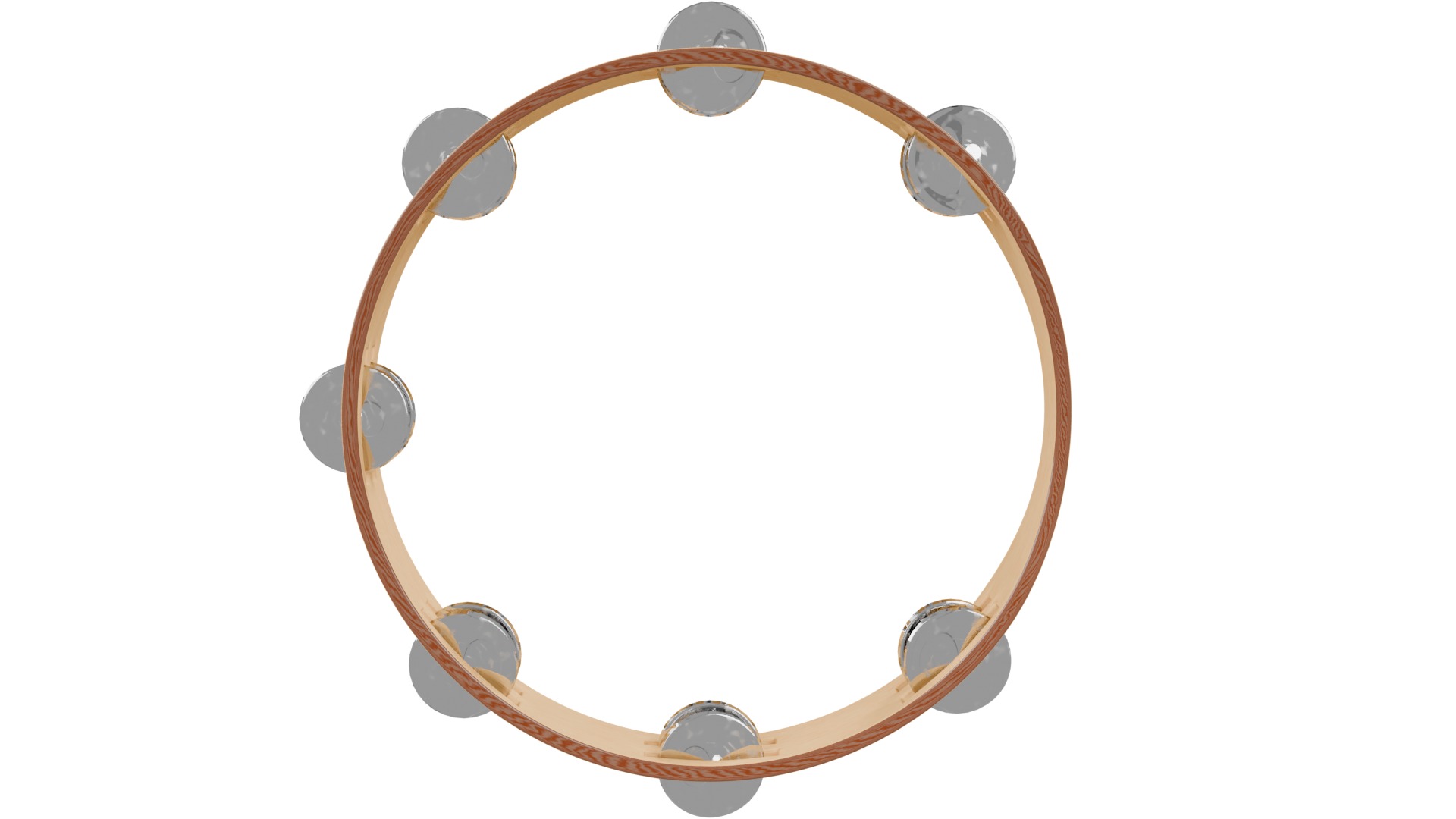 Tambourine 3D model_1